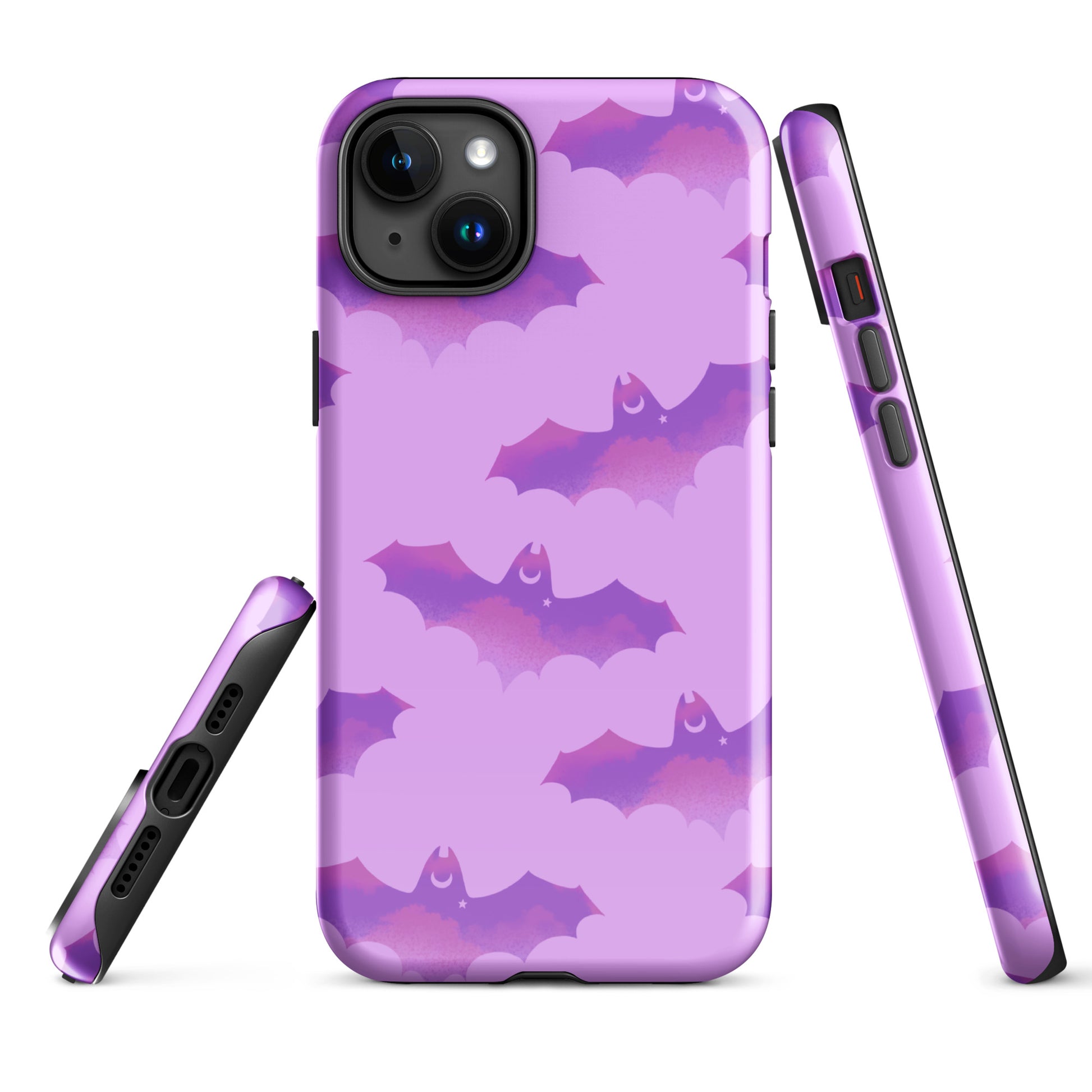 Aensland iPhone® Tough Case features a stylish bat design, ensuring durability and protection for your device.