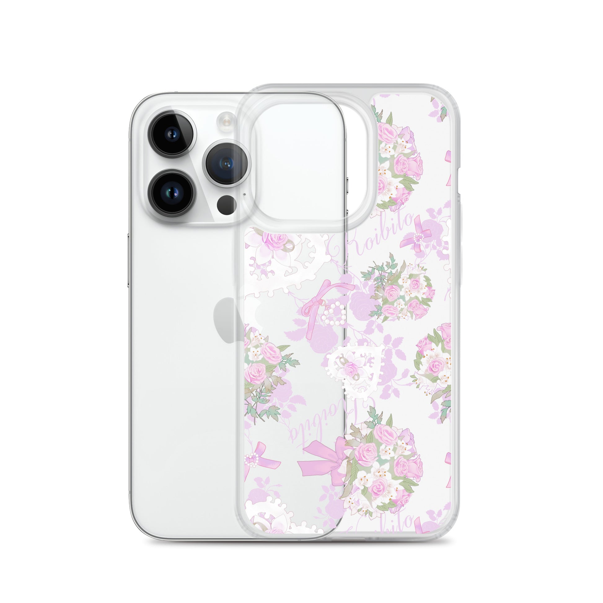 Stylish Anniversary iPhone® Clear Case offers sleek protection with a solid back and flexible sides for easy use.