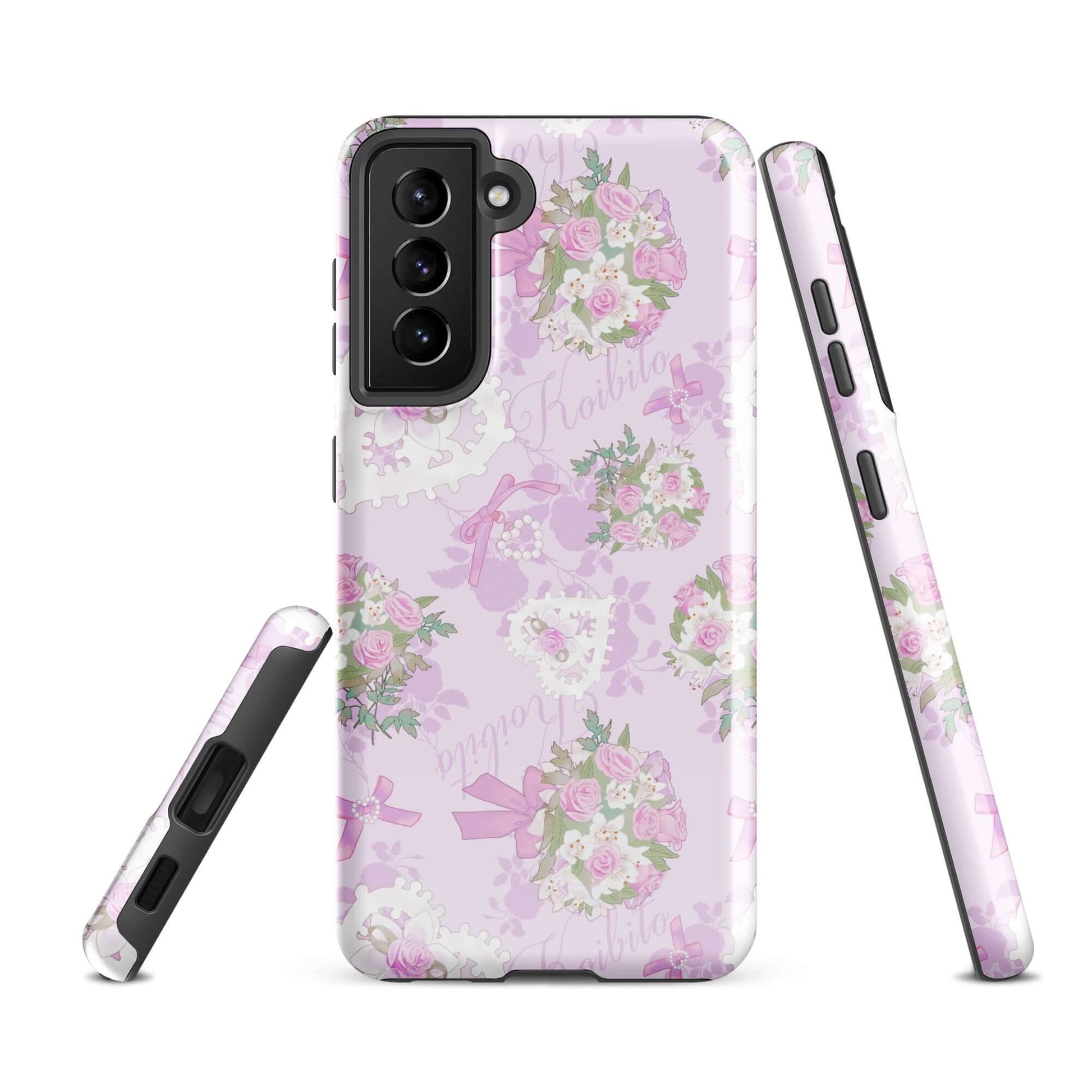 Protect your Samsung with the stylish and durable Anniversary Samsung® Tough Case featuring floral designs.