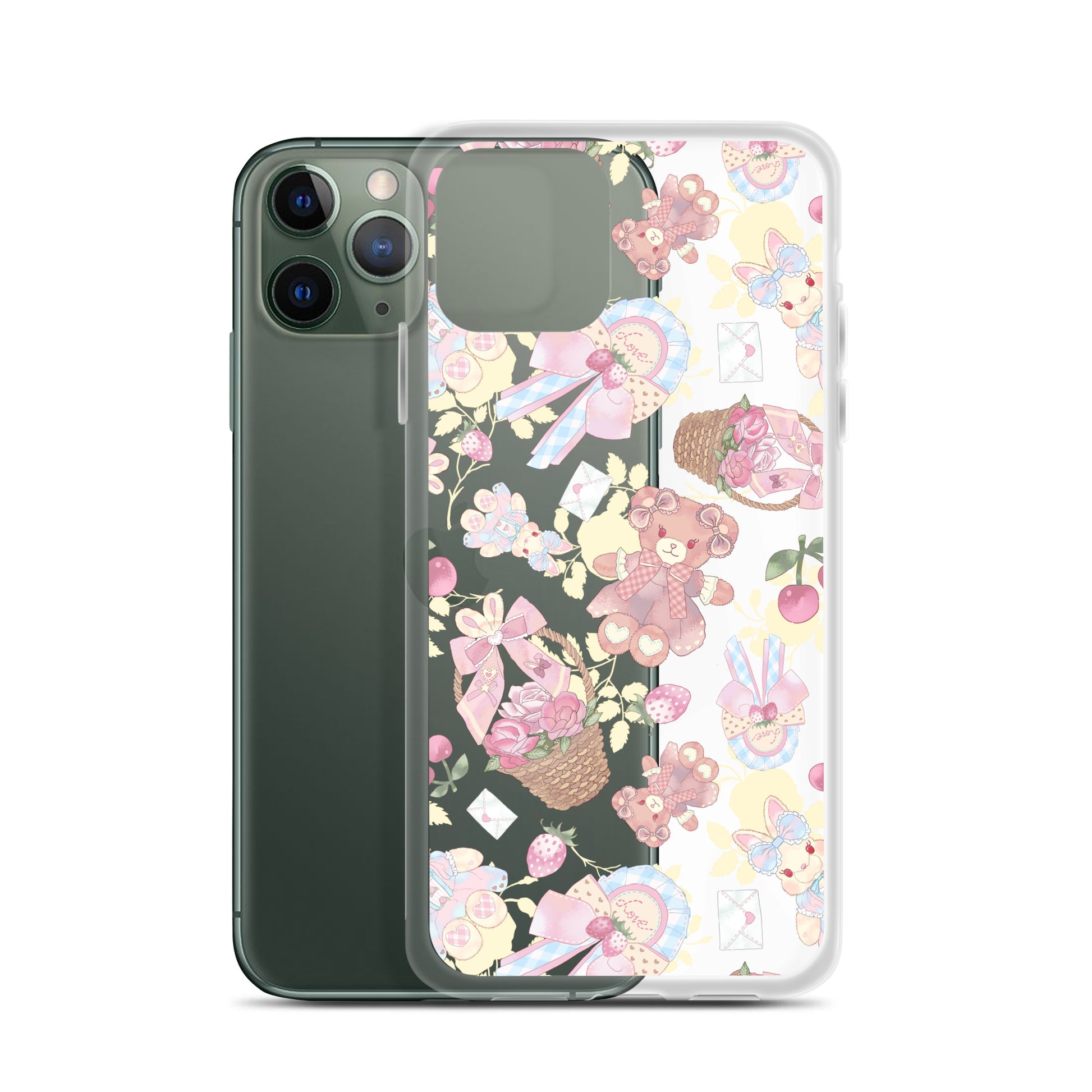 Protect your iPhone® in style with the Sweet Teddy iPhone® Clear Case, featuring a cute teddy bear design.