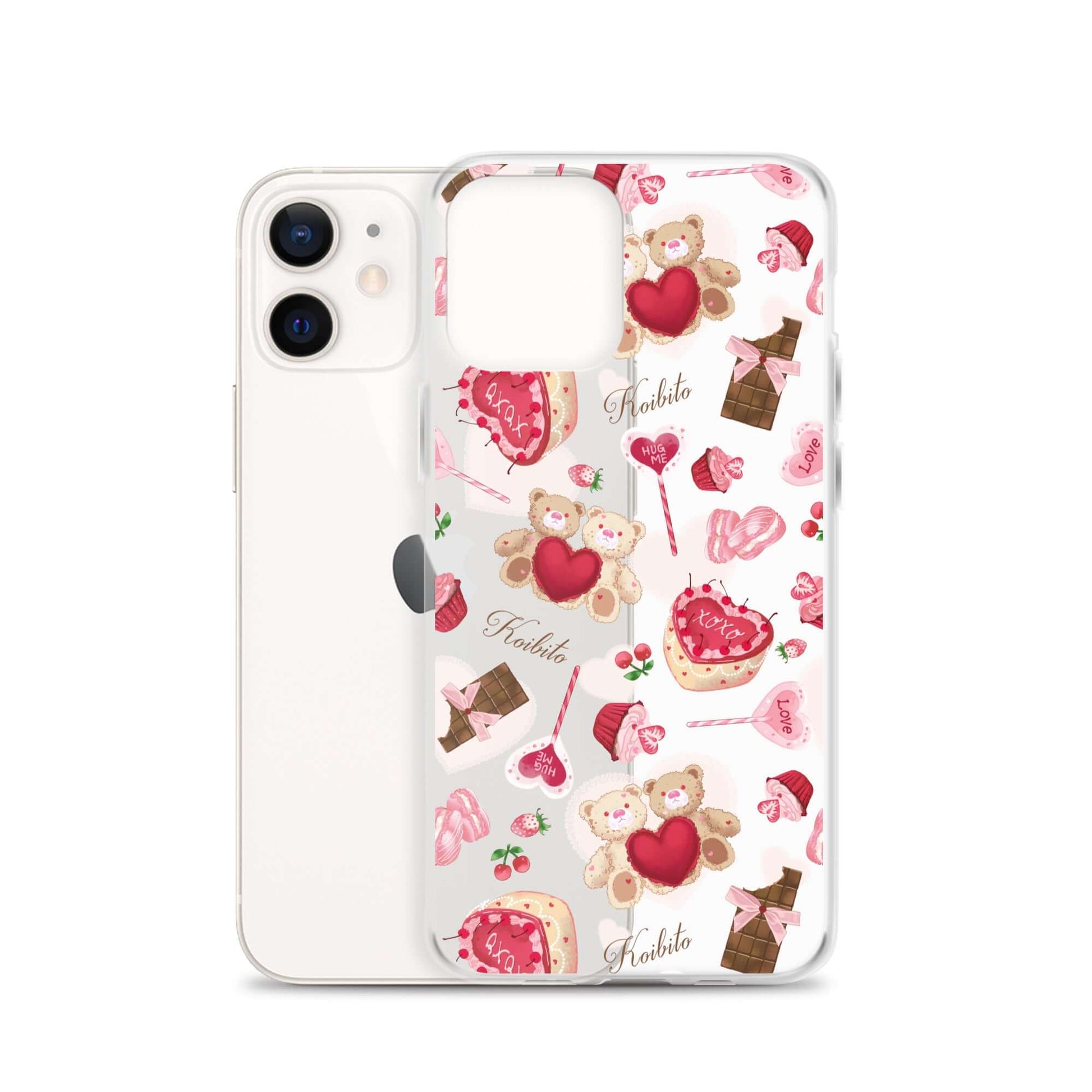 Stylish Sugar Sweetheart iPhone® Clear Case offering protection against scratches and dirt with a chic design.