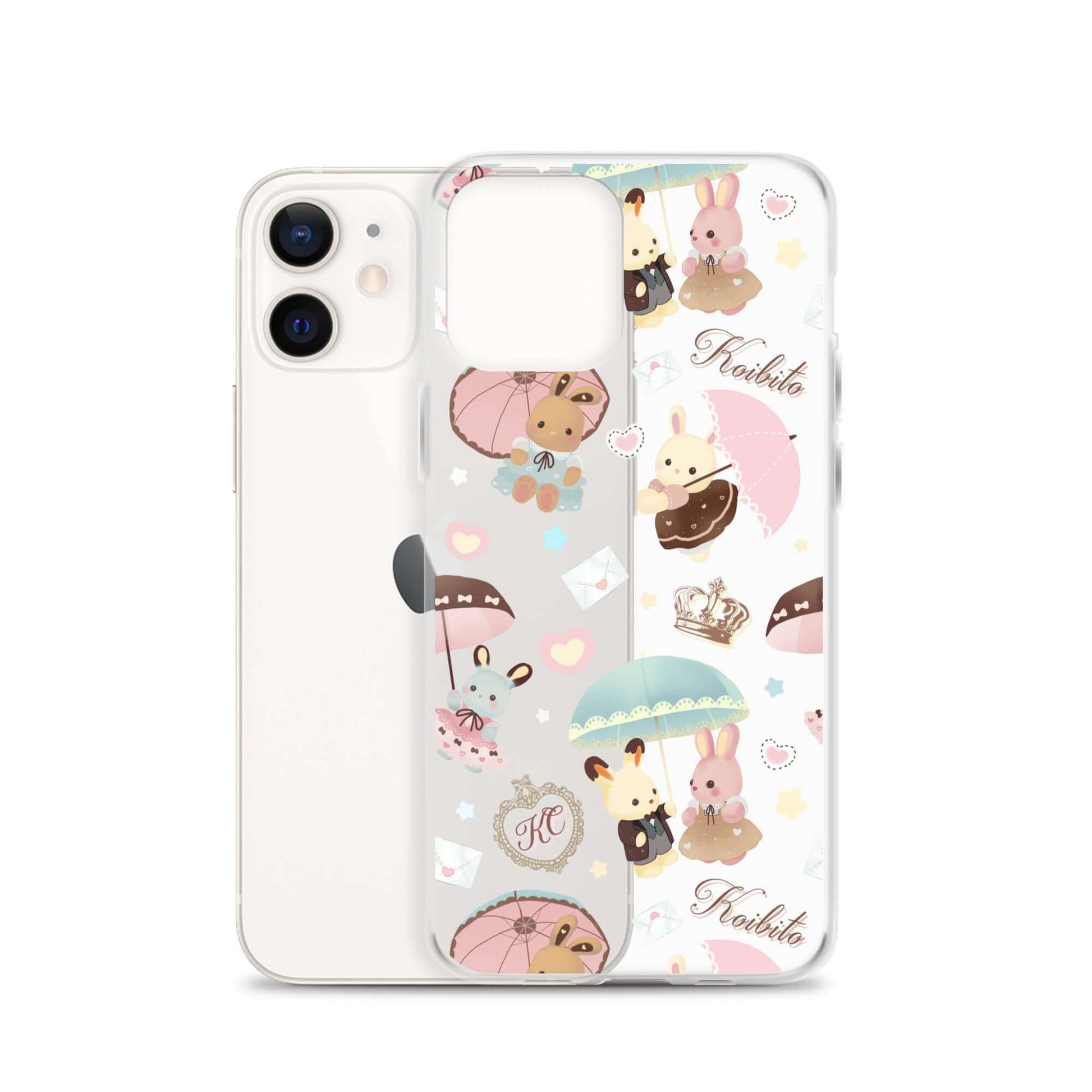 Protect your iPhone® stylishly with the Parasol Bunny iPhone® Clear Case, featuring cute bunny designs and durable materials.