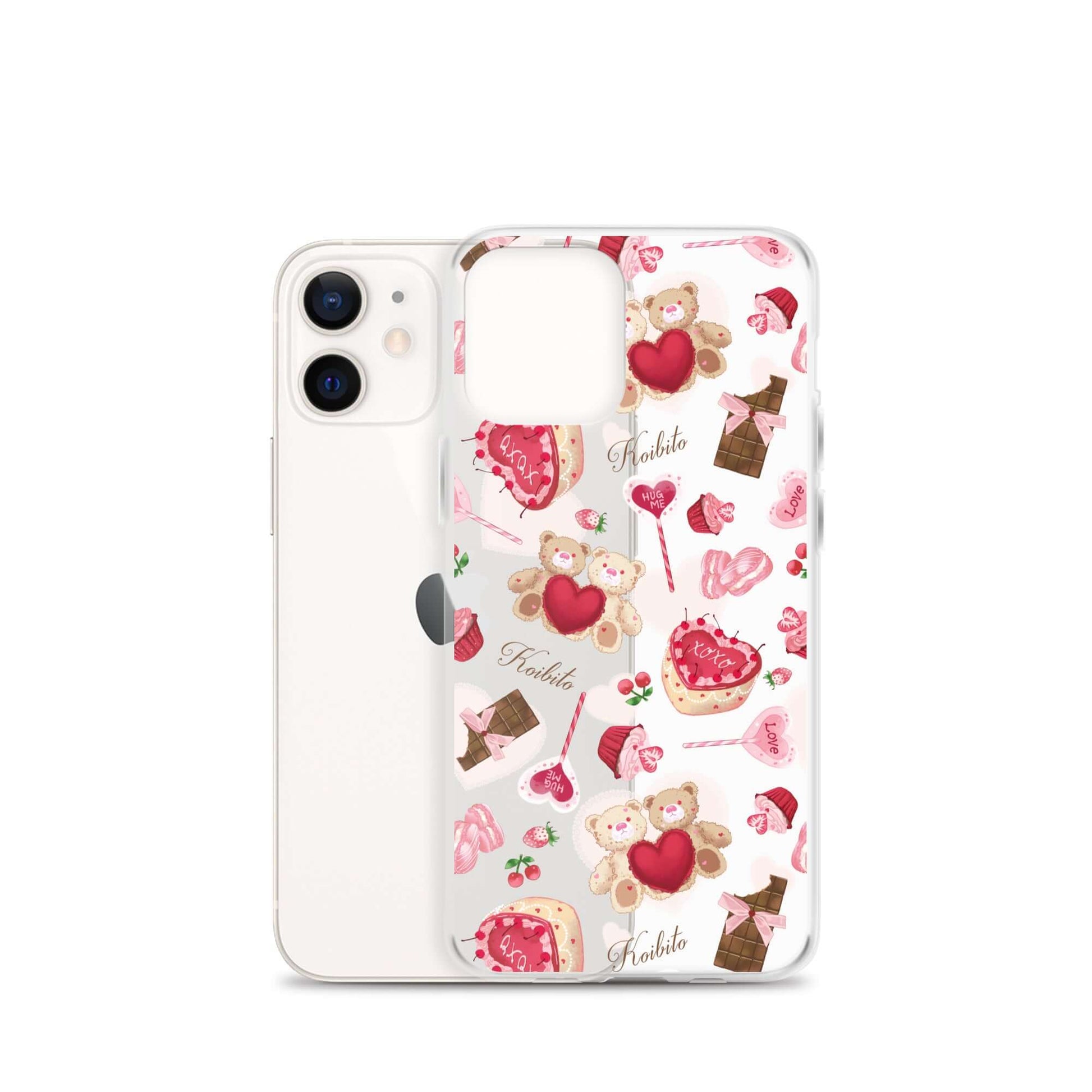 Sleek Sugar Sweetheart iPhone® Clear Case featuring a cute design, protecting against scratches and dirt. Perfect for your phone!