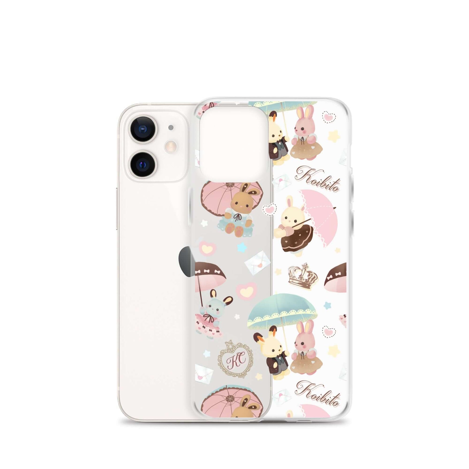 Protect your iPhone® with the stylish Parasol Bunny iPhone® Clear Case, featuring adorable bunny designs.
