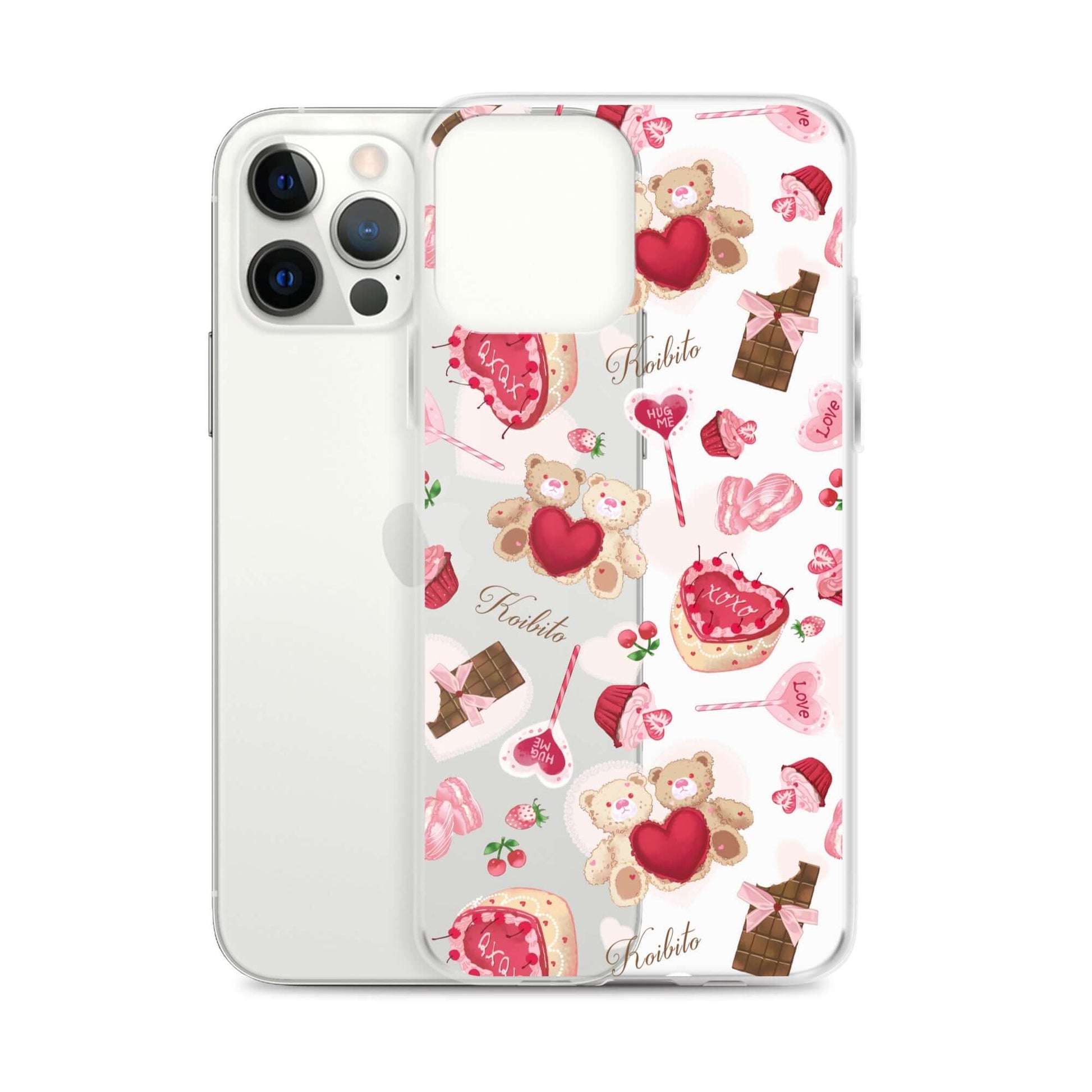 Stylish Sugar Sweetheart iPhone® Clear Case, offering protection from scratches and dirt with a cute design.
