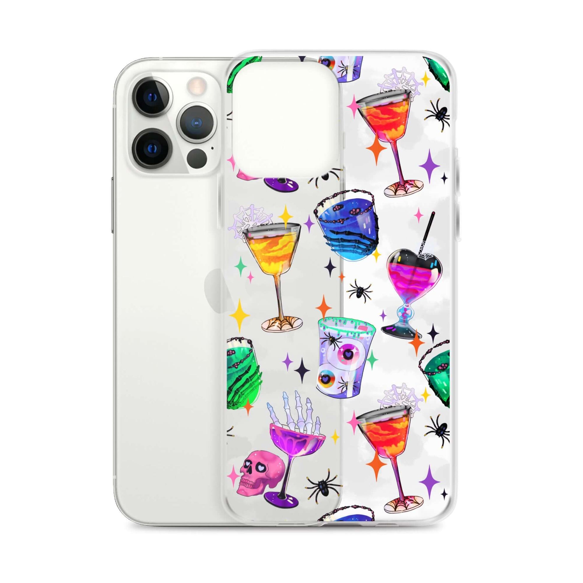 Stylish Monster Party iPhone® Clear Case with vibrant designs, offering protection from scratches and dirt.