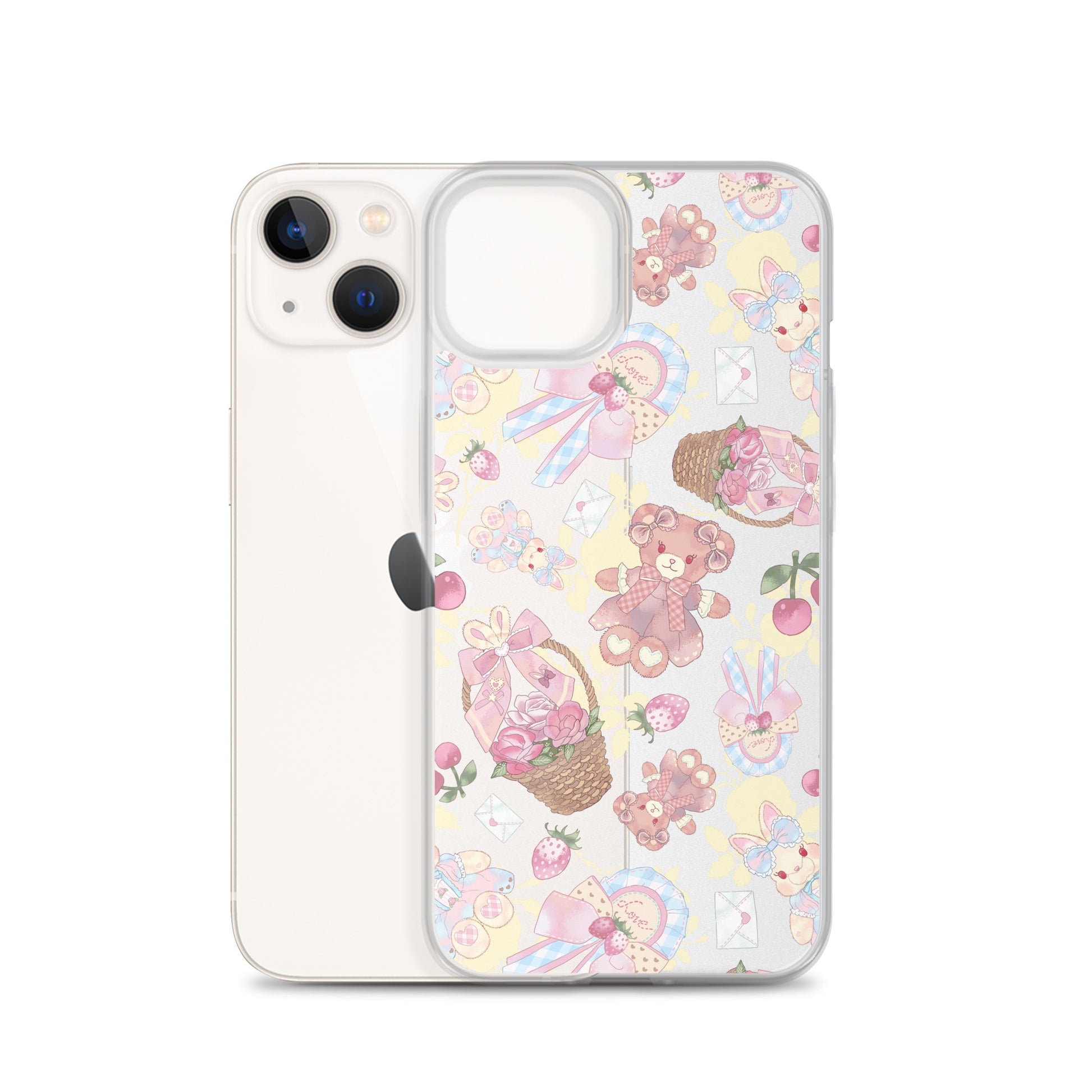 Stylish Sweet Teddy iPhone® Clear Case offers protection against scratches and dirt with a cute teddy bear design.