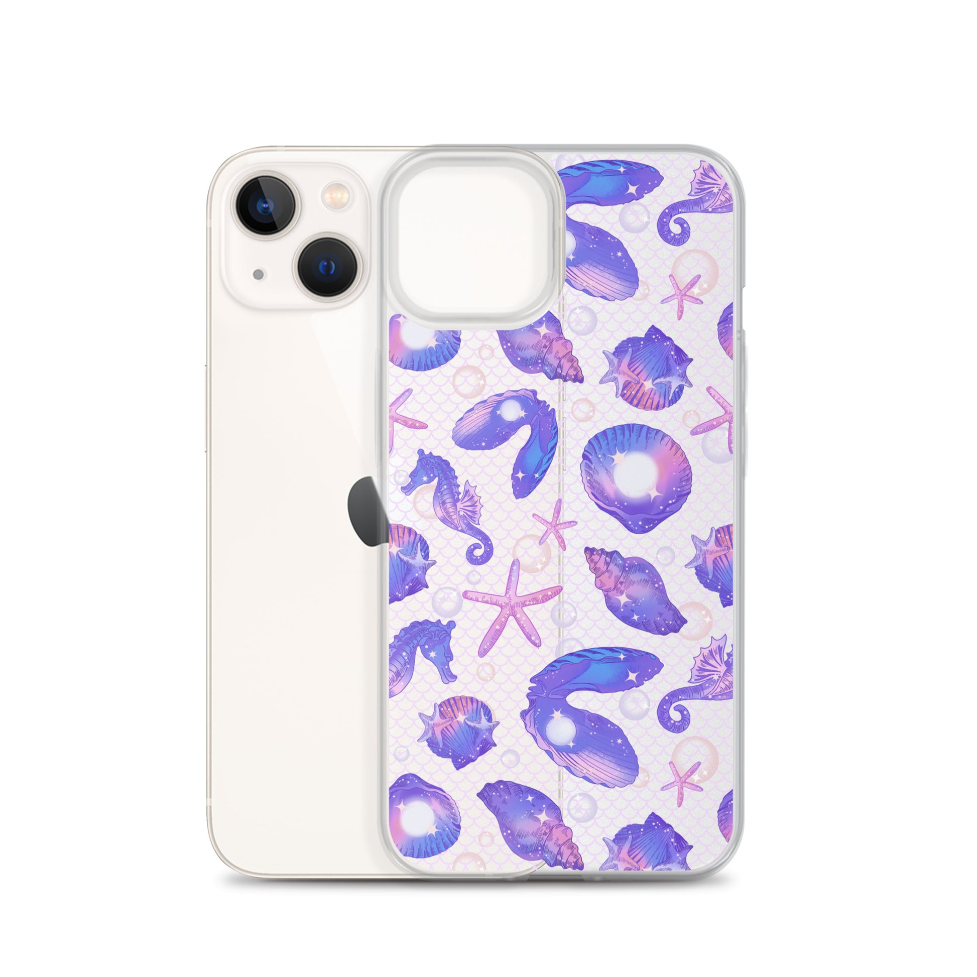 Sleek Sea Princess iPhone® Clear Case offers protection from scratches and dirt with stylish marine designs.