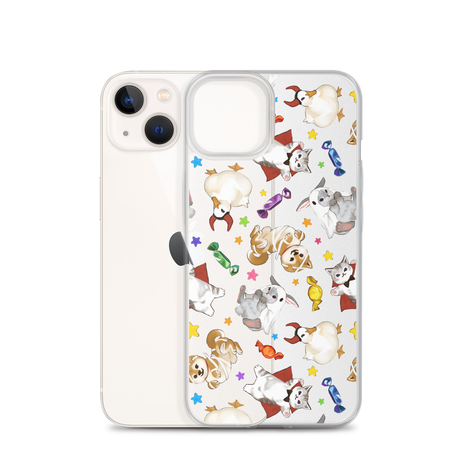 Sleek Trick or Treaters iPhone® Clear Case offers durable protection against scratches and dirt while showcasing fun designs.