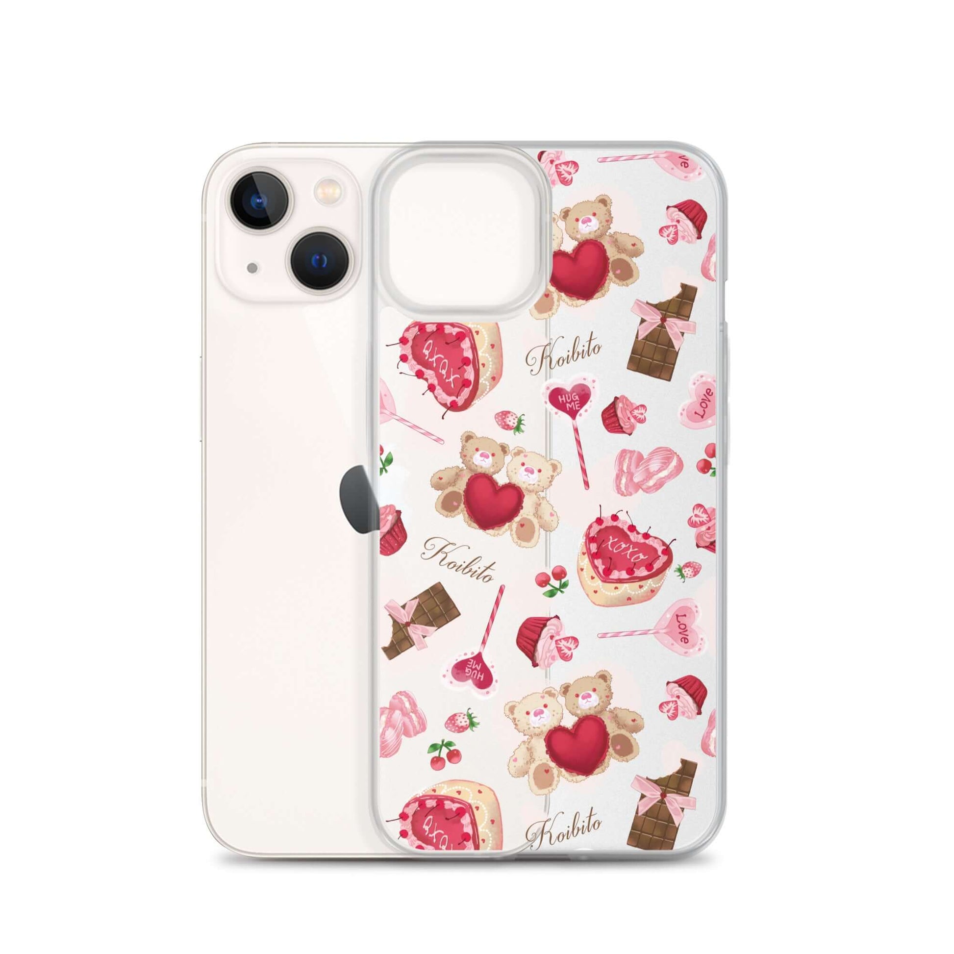 Stylish Sugar Sweetheart iPhone® Clear Case features a cute design, offering protection from scratches and dirt.