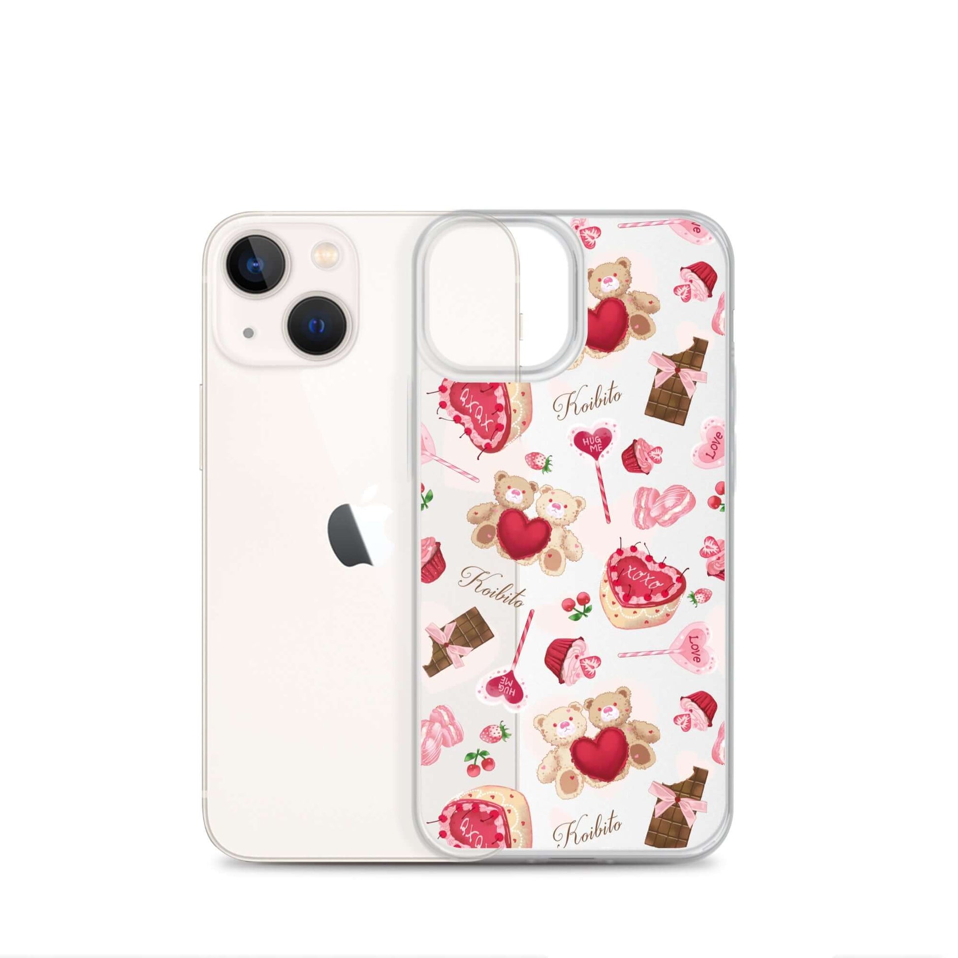 Stylish Sugar Sweetheart iPhone® Clear Case features vibrant designs, ensuring protection against scratches and dust.