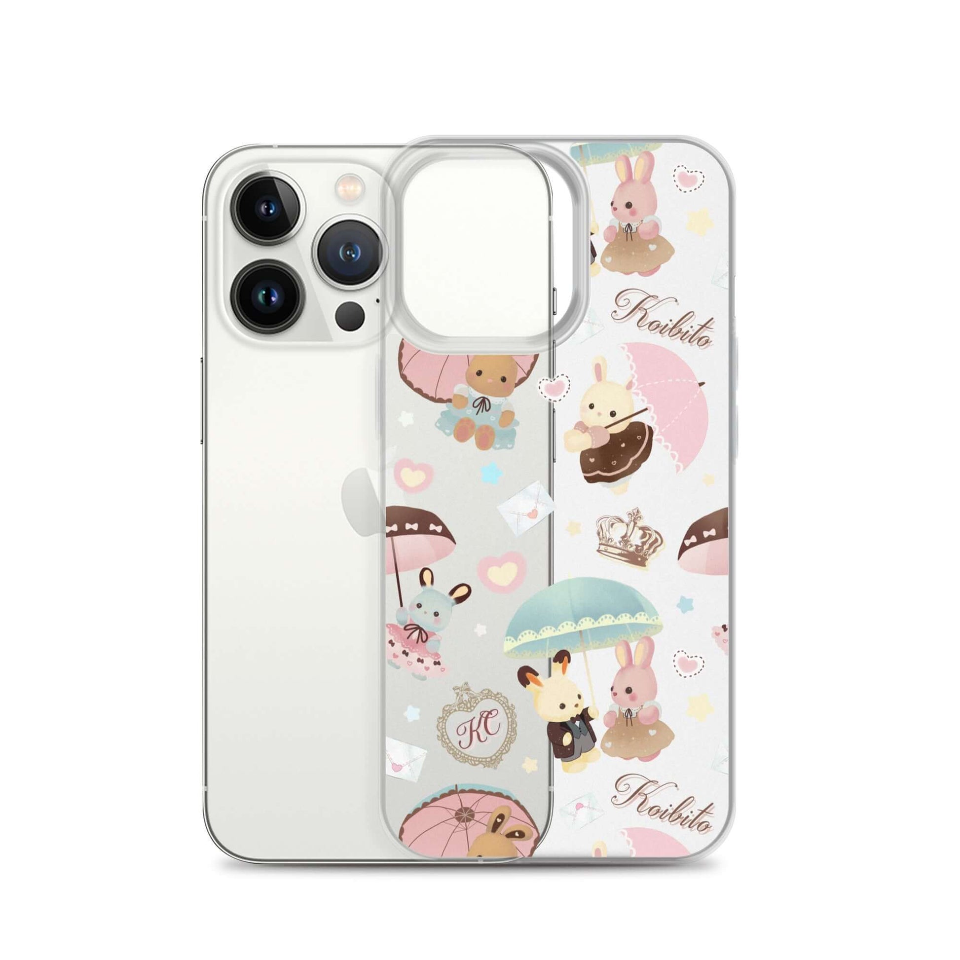 Protect your iPhone® with the cute Parasol Bunny iPhone® Clear Case, featuring a stylish design and durable materials.