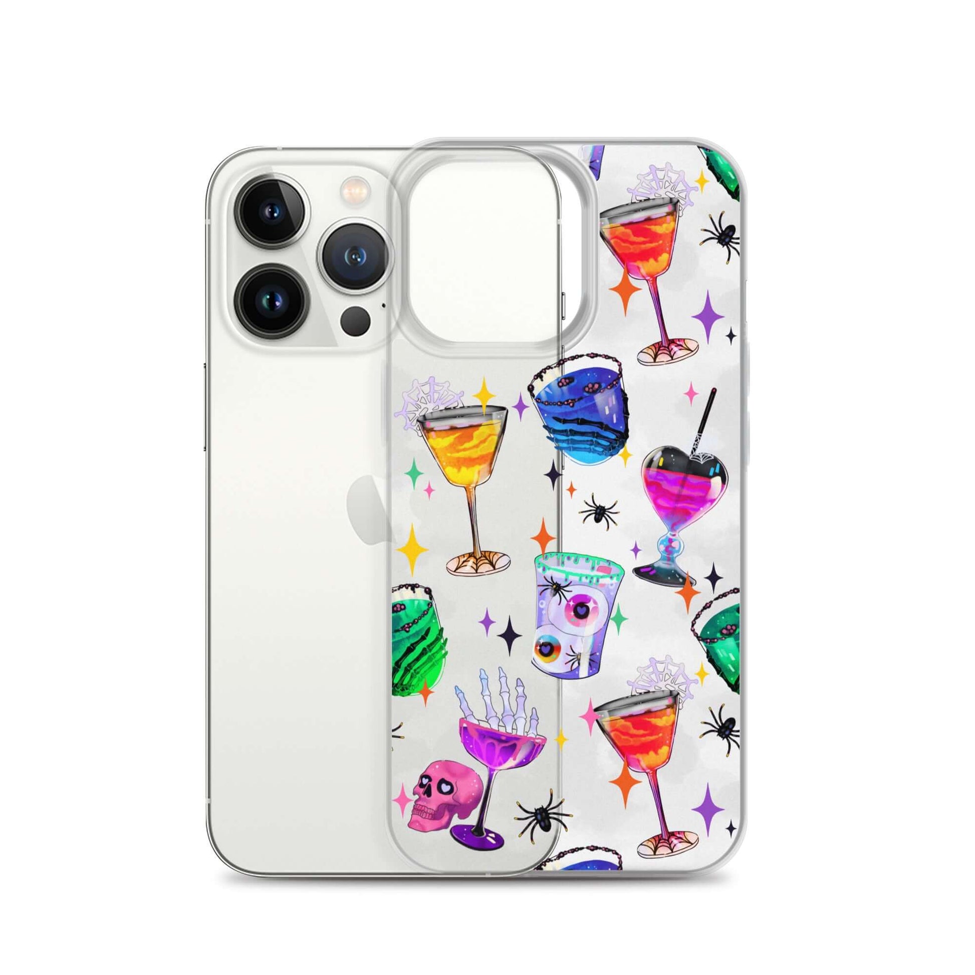 Sleek Monster Party iPhone® Clear Case with vibrant graphics, offering protection from scratches and dust. Perfect for any style!
