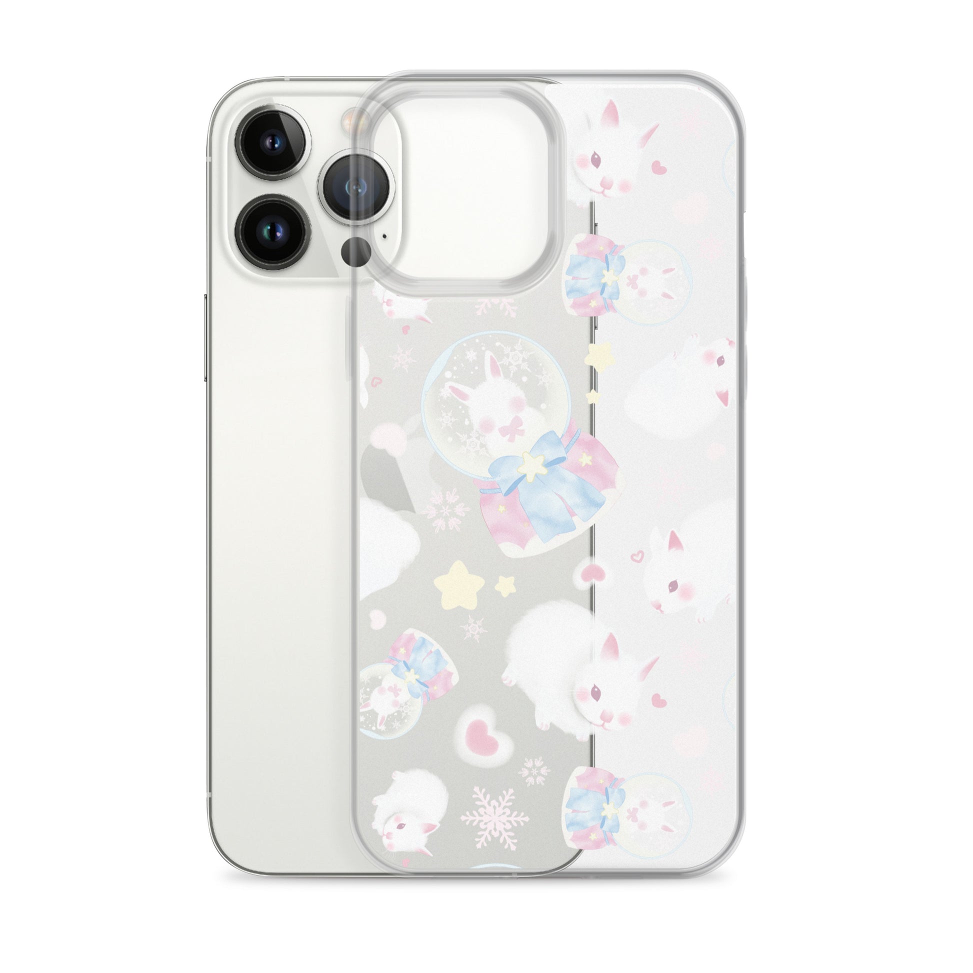 Sleek Snow Bunny iPhone® Clear Case offers stylish protection from scratches and dirt with a flexible design.