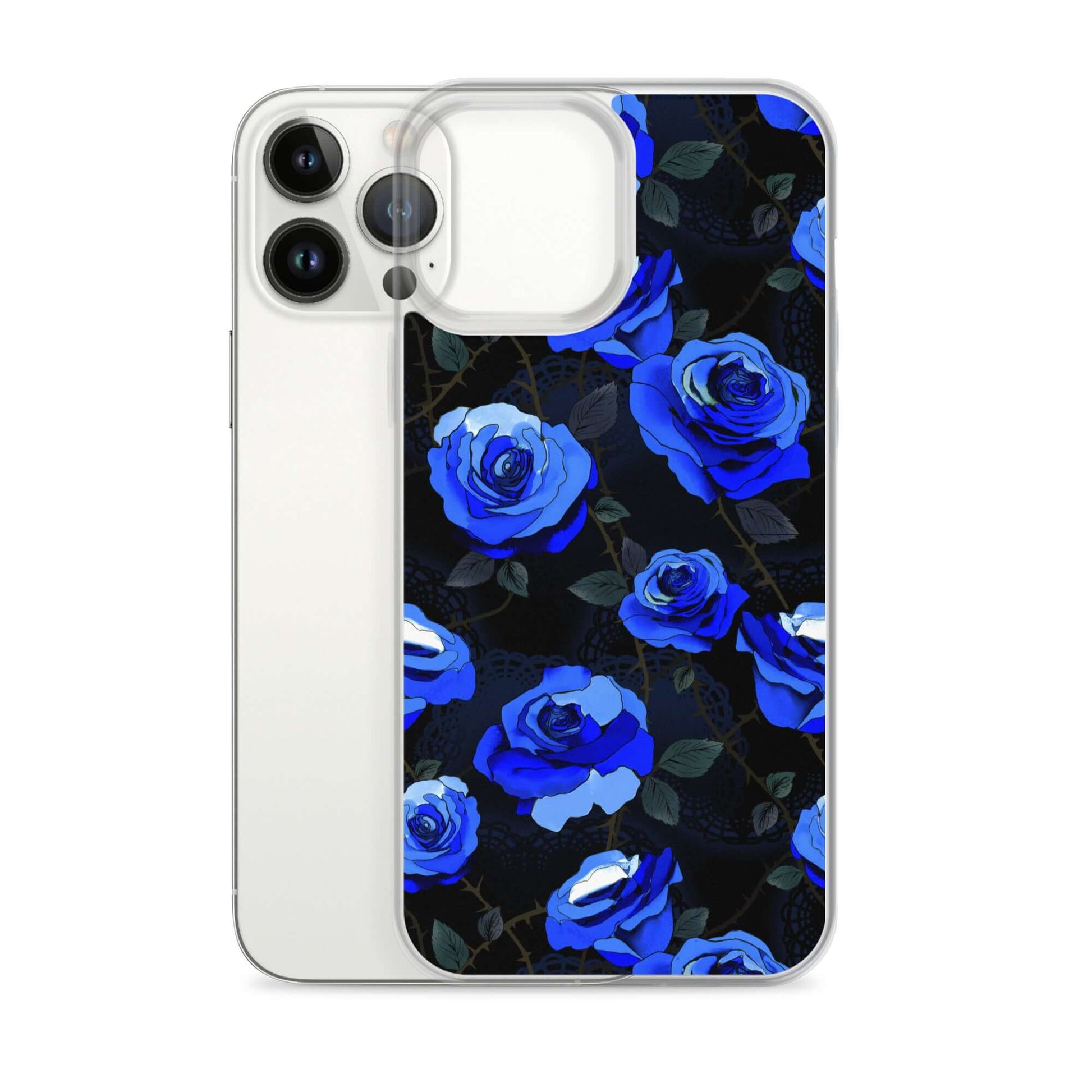 Sleek Enchanted Rose iPhone® Clear Case offers protection against scratches and dirt with a stylish floral design.
