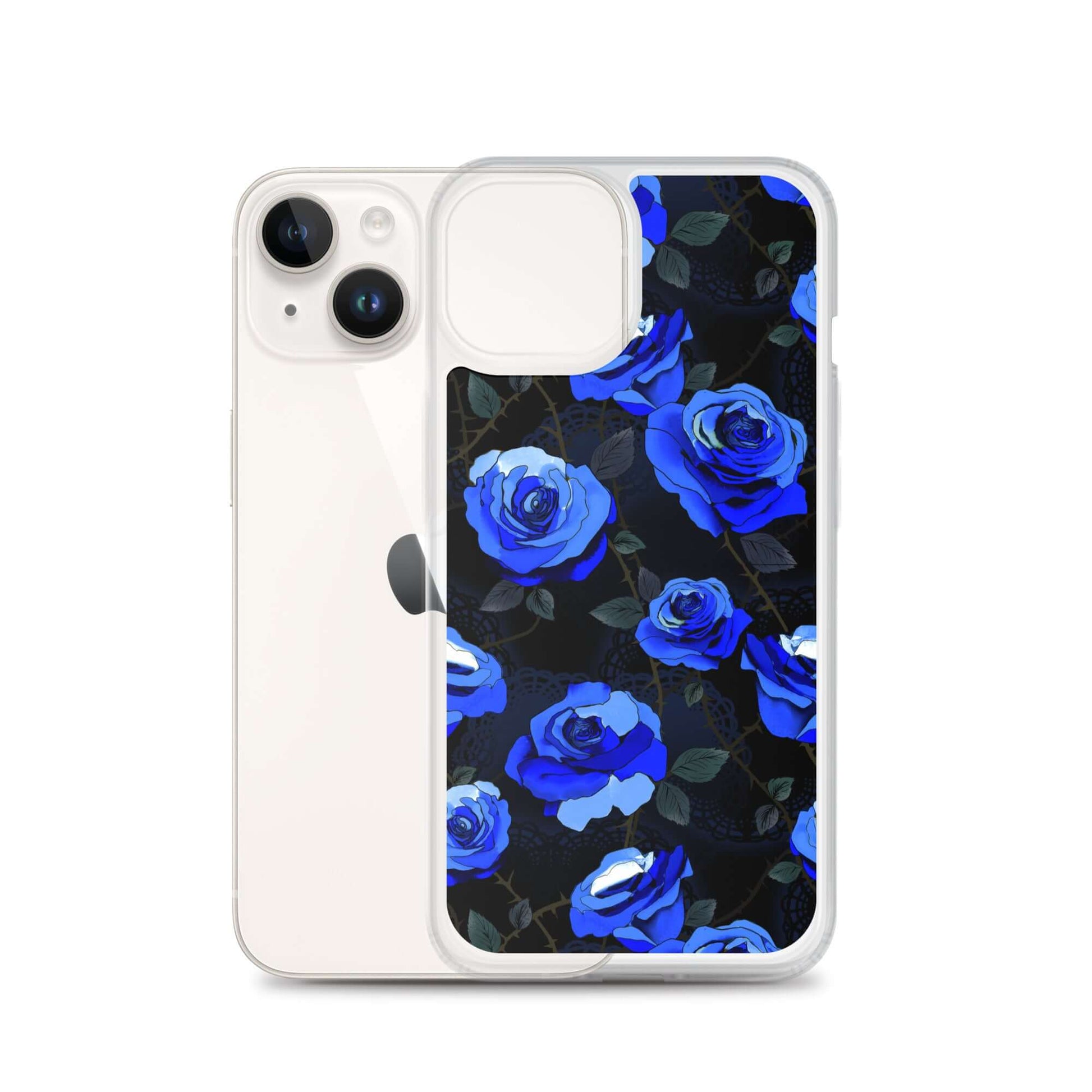 Protect your phone in style with the Enchanted Rose iPhone® Clear Case, featuring a sleek floral design.