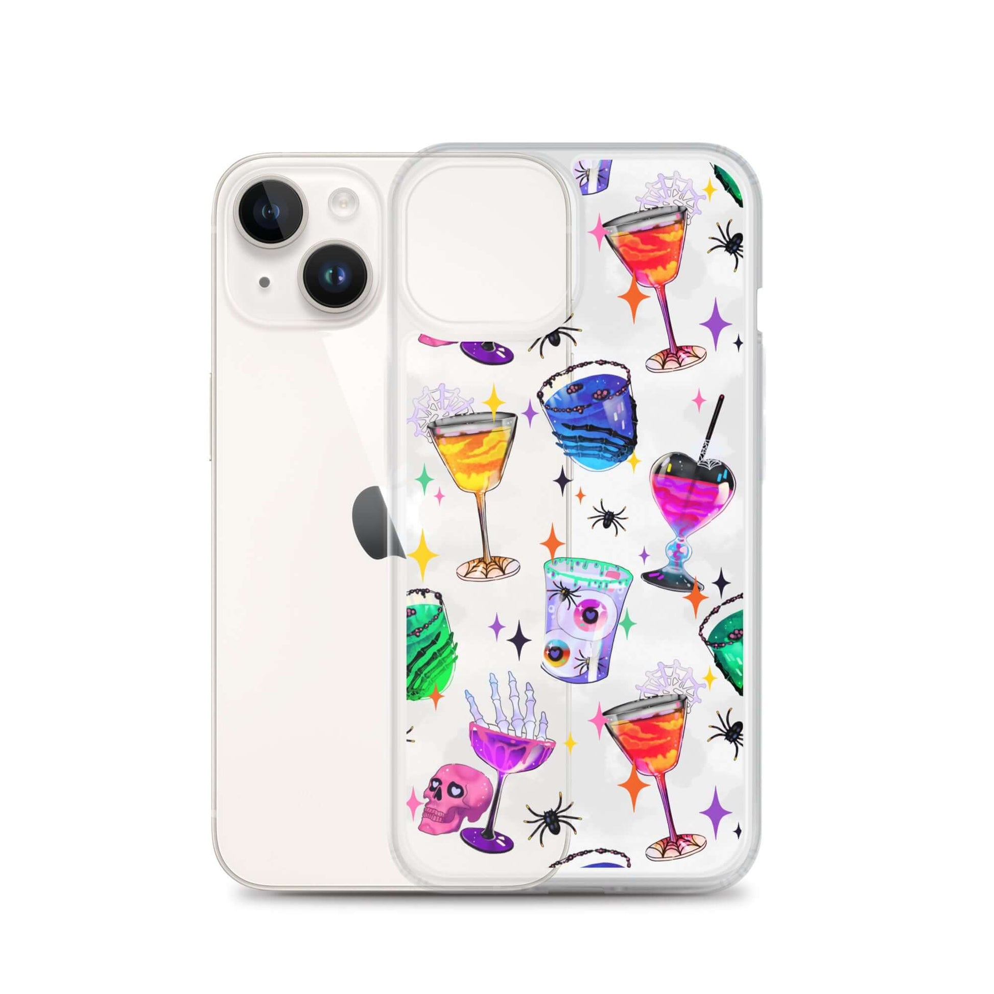 Sleek Monster Party iPhone® Clear Case features vibrant designs, protecting against scratches and dirt effortlessly.