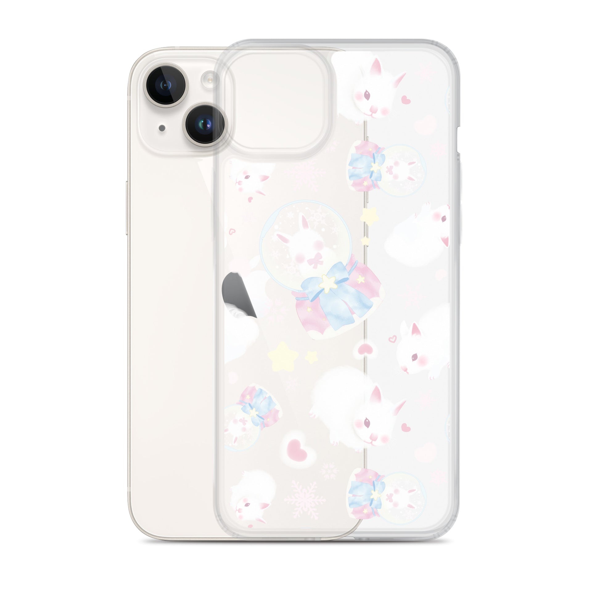 Protect your phone in style with the Snow Bunny iPhone® Clear Case, featuring a cute bunny design and flexible fit.