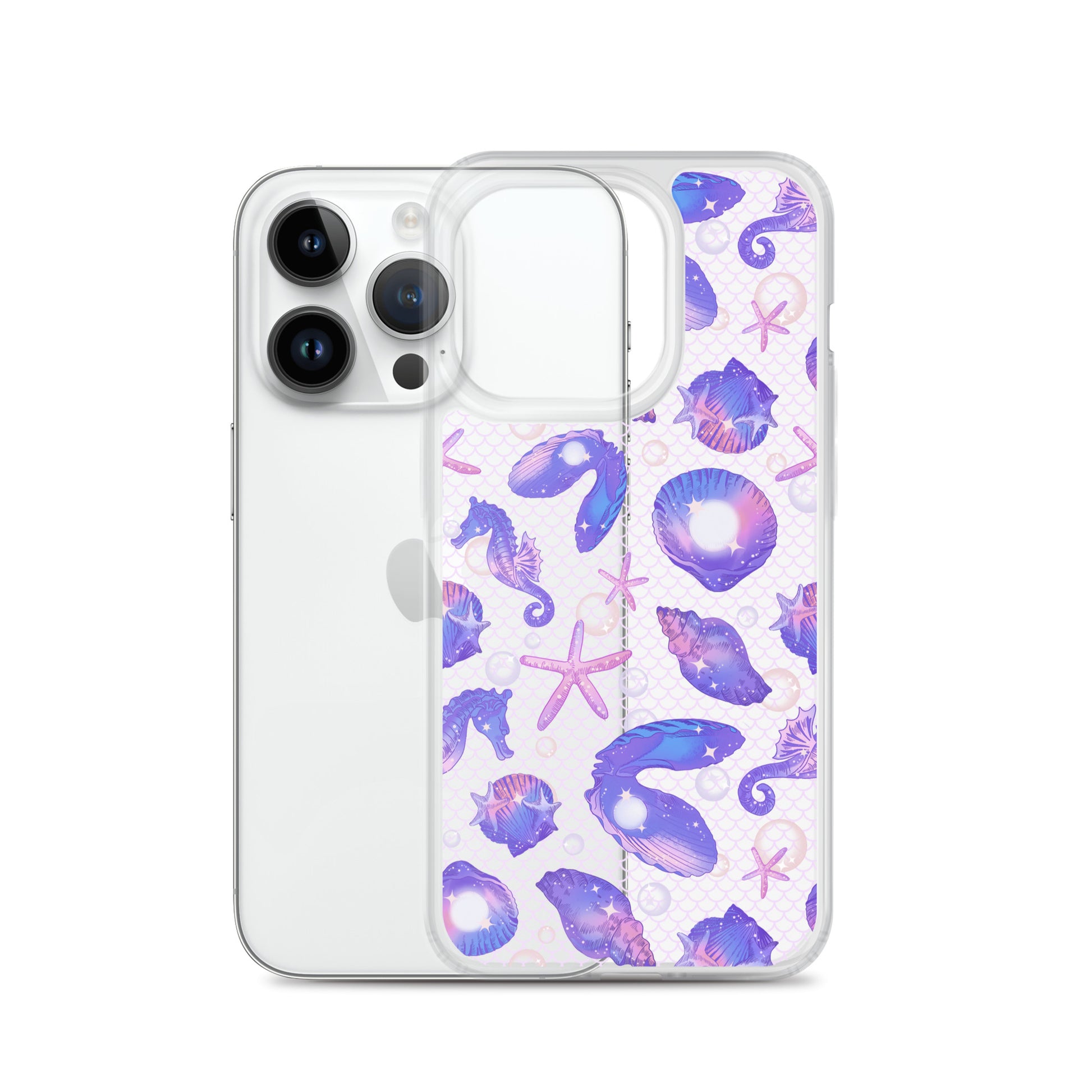 Stylish Sea Princess iPhone® Clear Case offers sleek protection with a flexible design and vibrant marine-themed graphics.