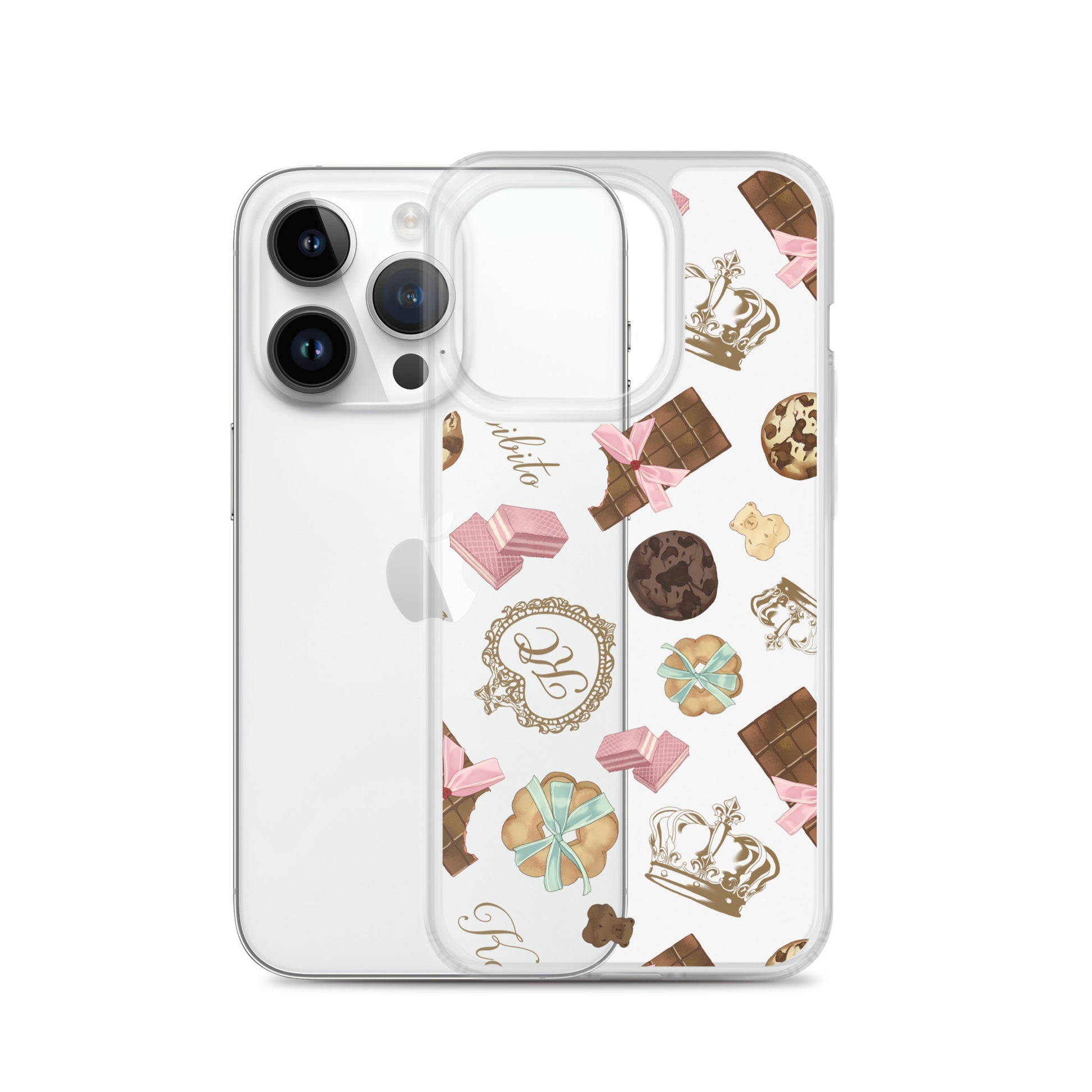 Stylish Royal Cookie iPhone® Clear Case featuring a unique design, providing excellent protection and easy access.