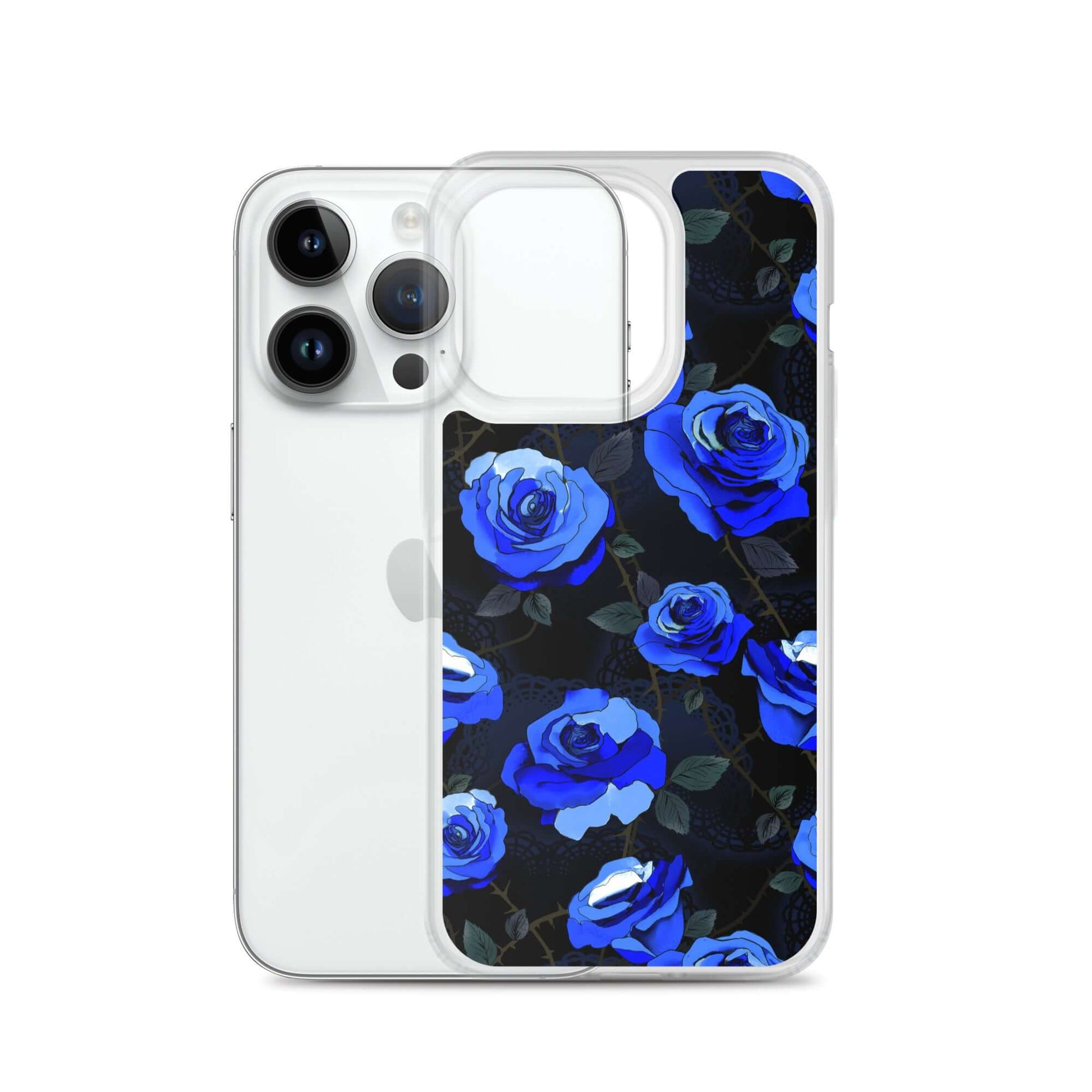 Protect your iPhone® with the Enchanted Rose iPhone® Clear Case featuring a stunning floral design and flexible sides.
