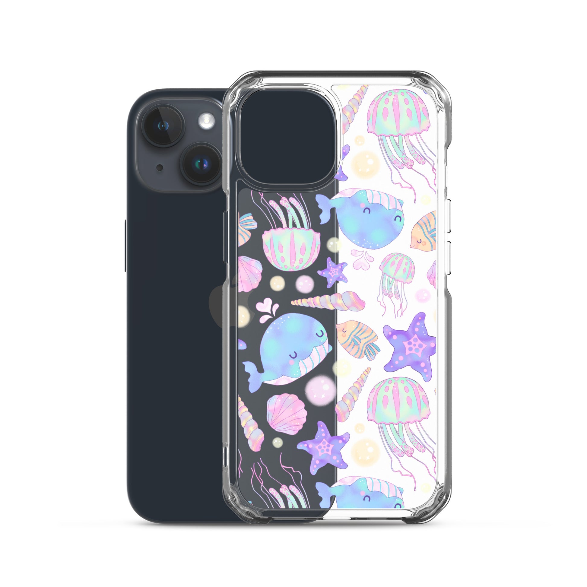 Protect your iPhone® in style with the Under the Sea iPhone® Clear Case featuring vibrant marine designs.