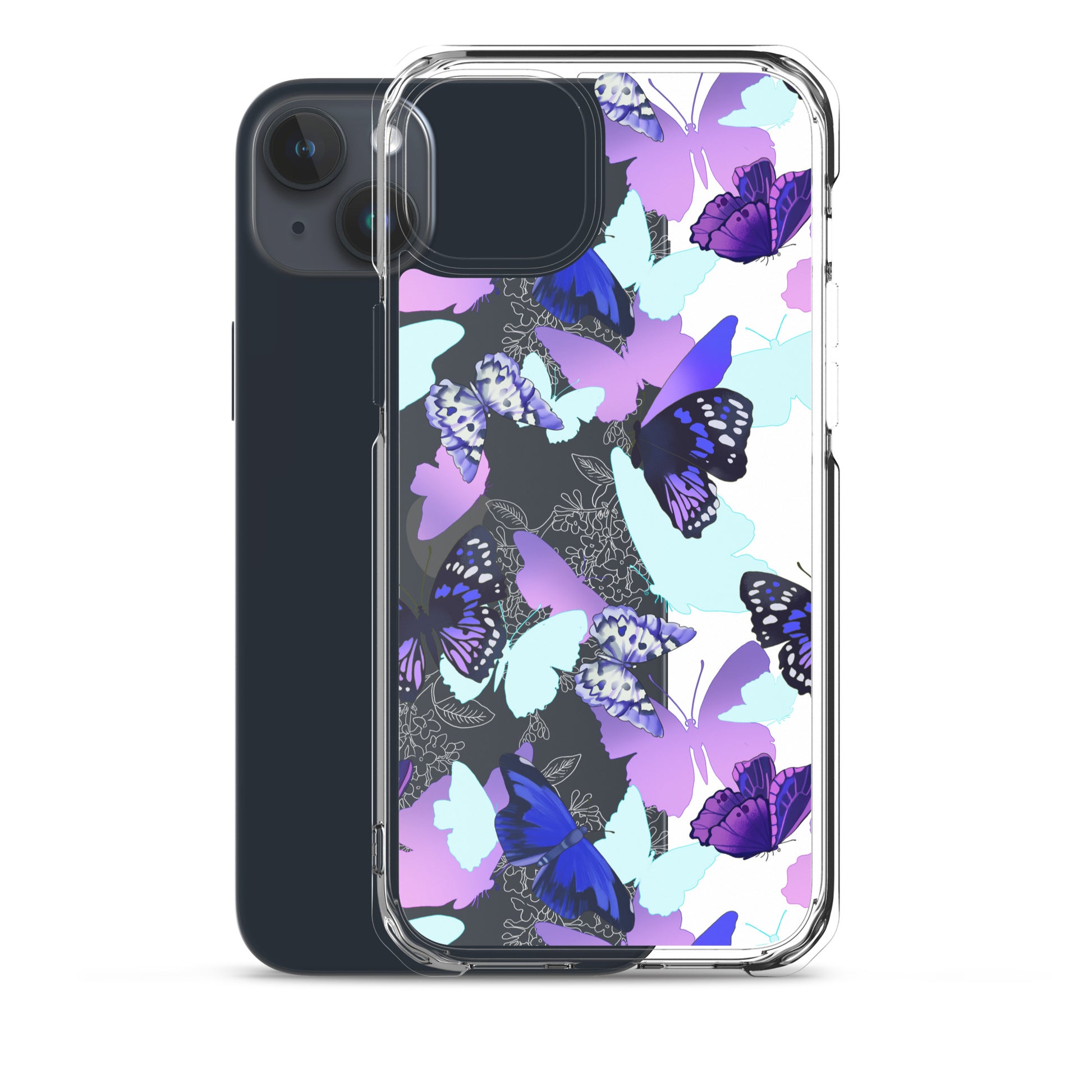 Sleek Butterfly iPhone® Clear Case offers stylish protection against scratches and dirt with flexible sides for easy use.