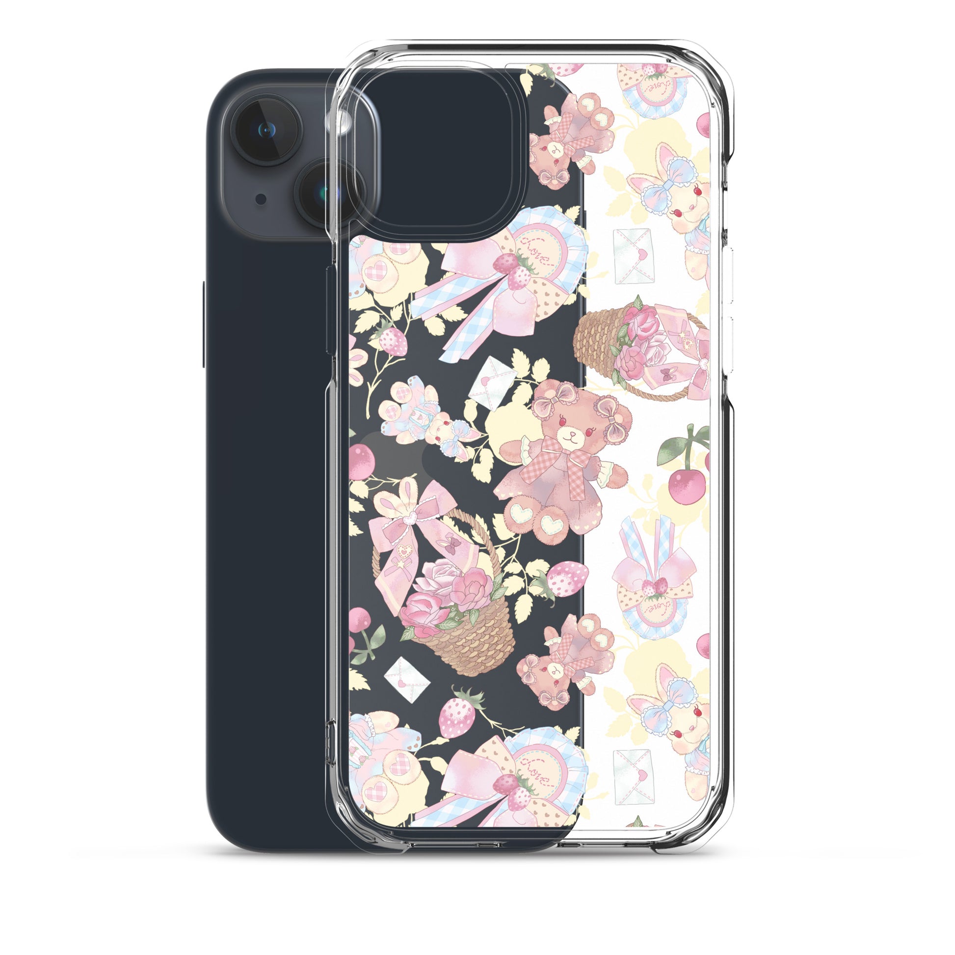 Protect your iPhone® stylishly with the Sweet Teddy iPhone® Clear Case, featuring adorable designs and flexible sides.