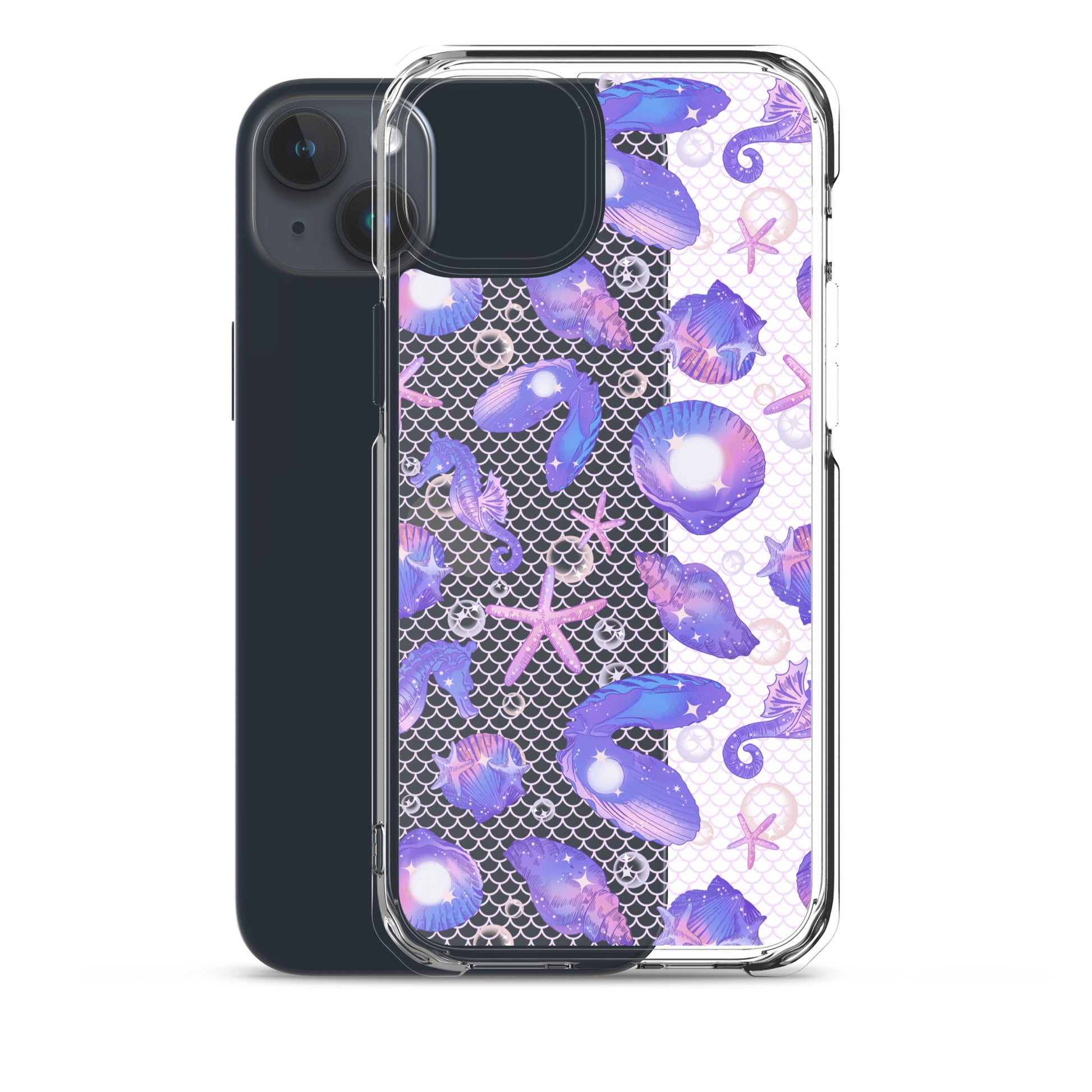 Sleek Sea Princess iPhone® Clear Case offers protection against scratches and dirt with a stylish ocean-themed design.