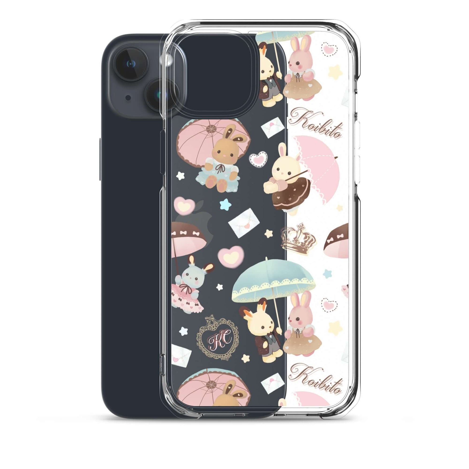 Sleek Parasol Bunny iPhone® Clear Case offers stylish protection from scratches and dirt with flexible sides.