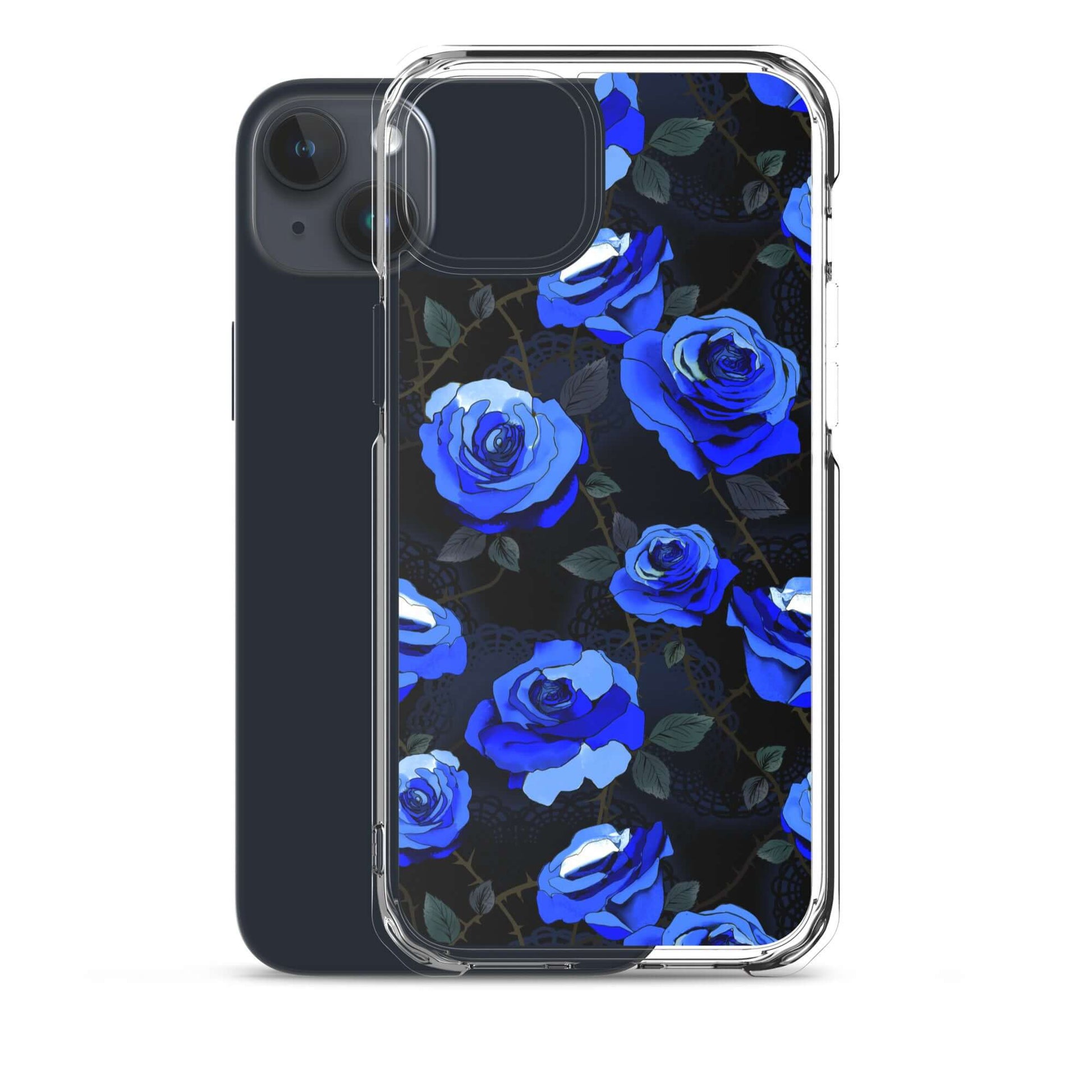 Sleek Enchanted Rose iPhone® Clear Case, offering protection from scratches and easy access to ports. Perfect for stylish defense!