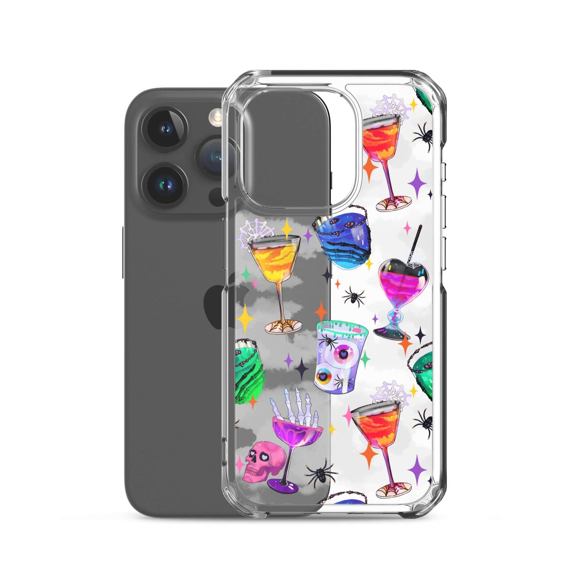 Stylish Monster Party iPhone® Clear Case protects against scratches and dirt with a flexible design for easy use.