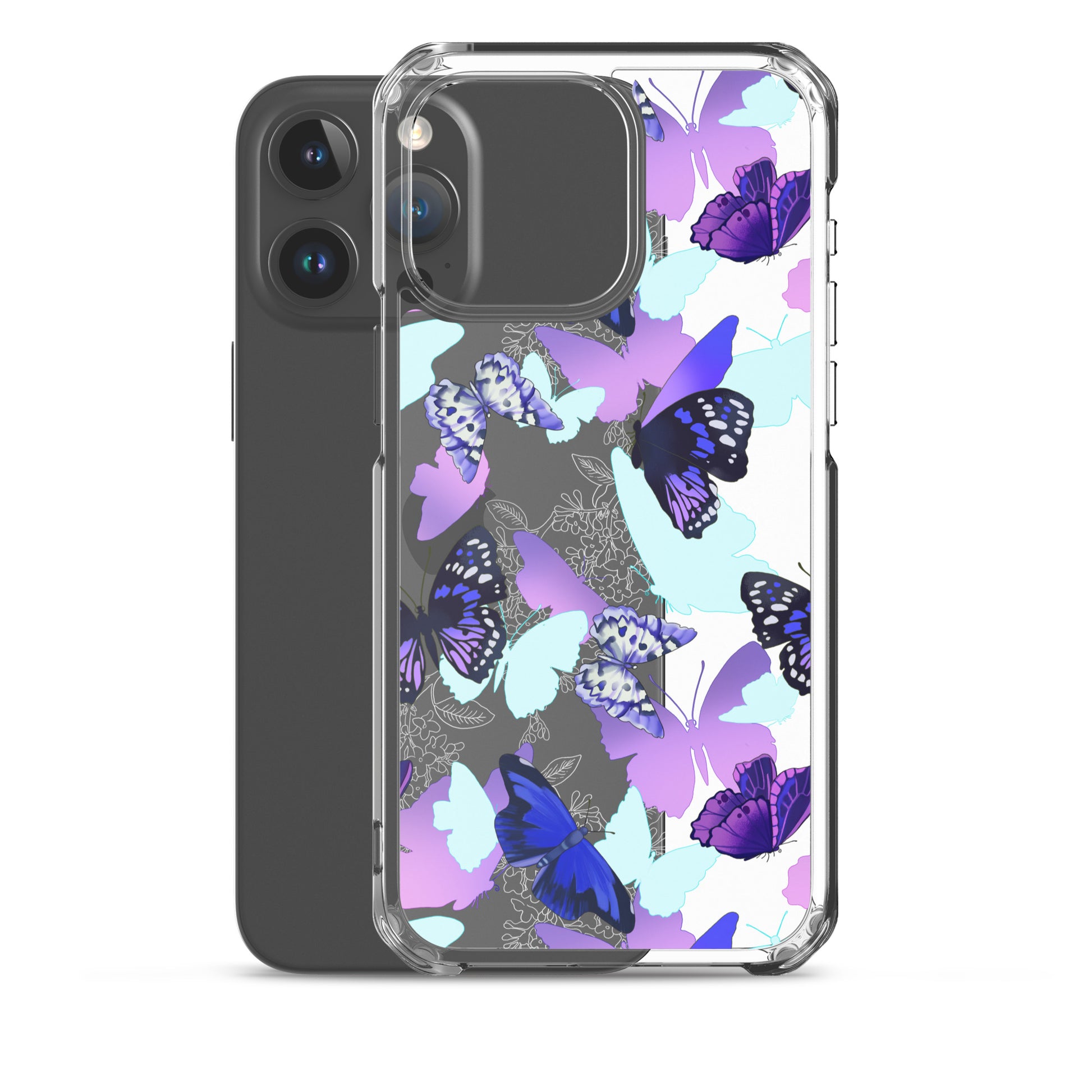 Butterfly iPhone® Clear Case features a vibrant butterfly design while providing excellent protection from scratches and dirt.