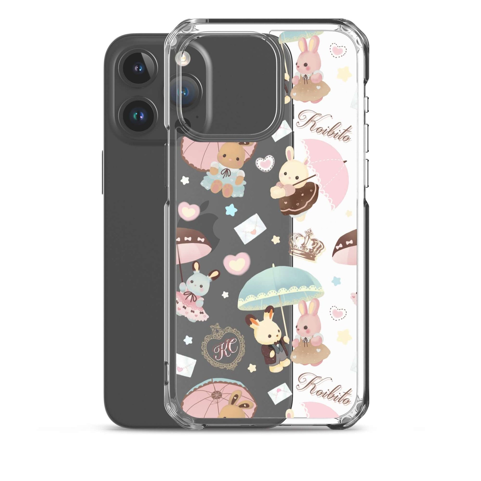 Protect your iPhone® stylishly with the Parasol Bunny iPhone® Clear Case, featuring adorable bunny designs.