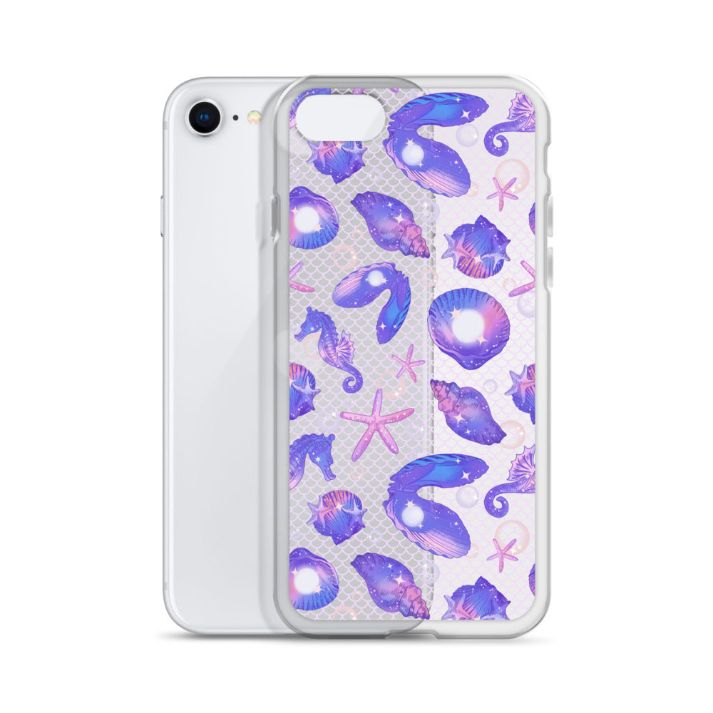 Protect your phone stylishly with the Sea Princess iPhone® Clear Case, featuring sea-themed designs and flexible sides.
