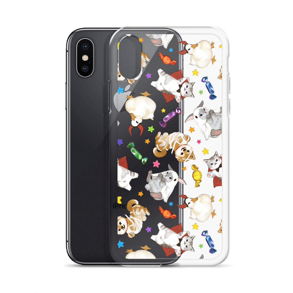 Trick or Treaters iPhone® Clear Case offers sleek protection against scratches and dirt with a playful design.