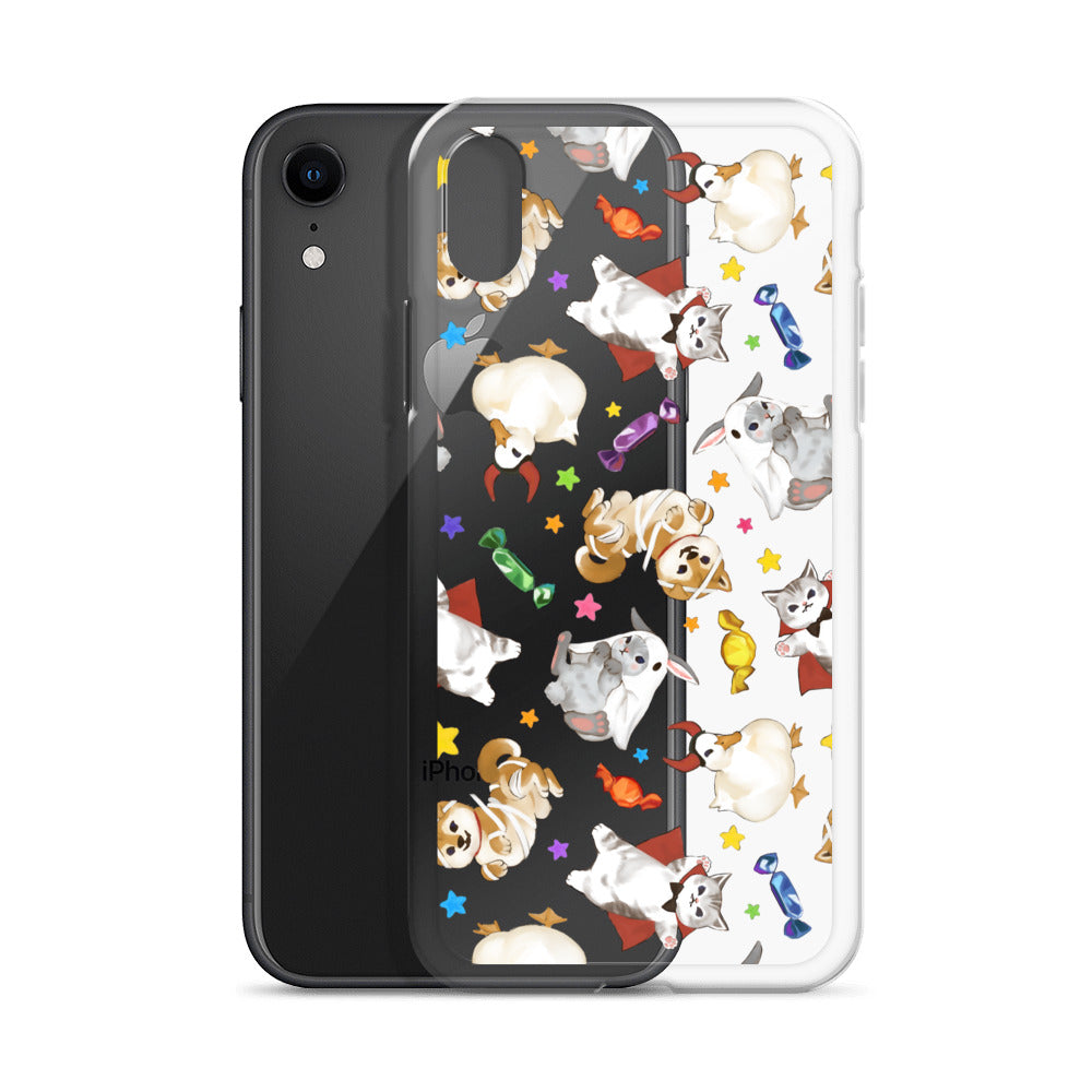Protect your iPhone® with the Trick or Treaters iPhone® Clear Case, featuring a fun design and scratch resistance.