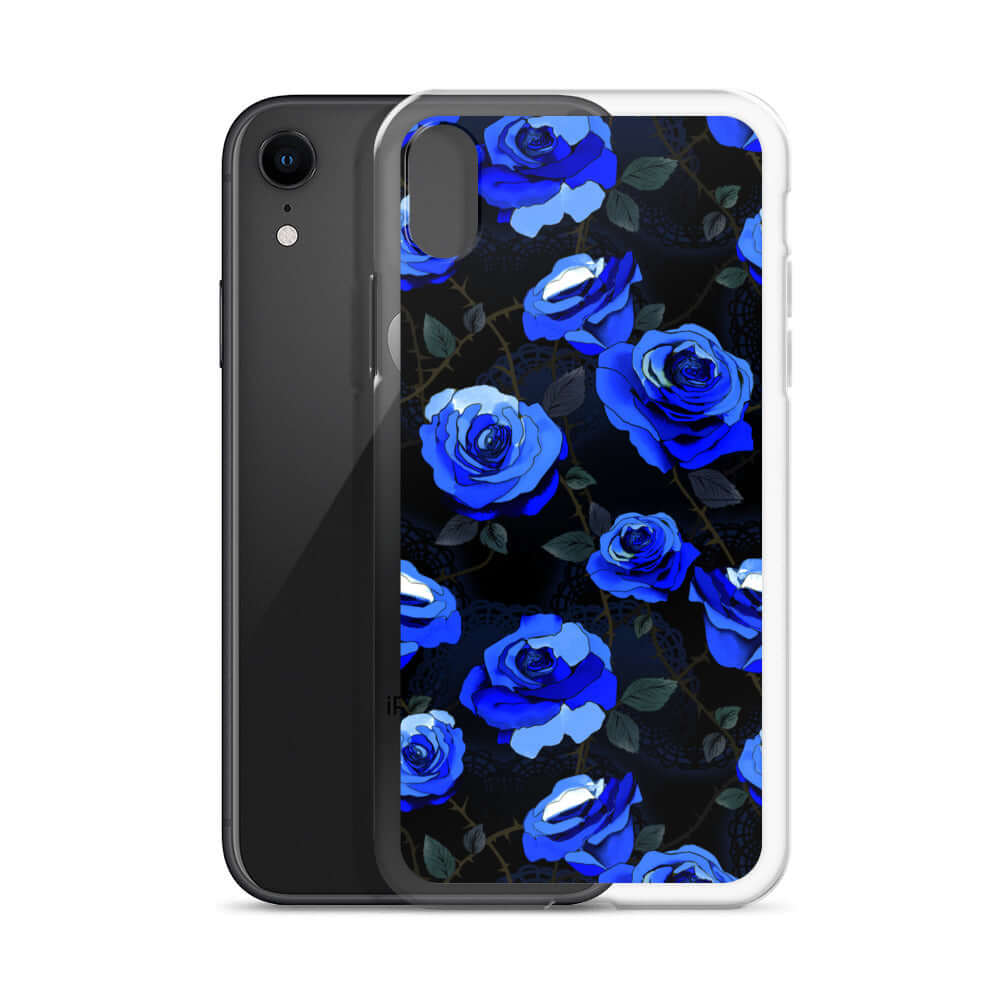 Sleek Enchanted Rose iPhone® Clear Case protects from scratches, featuring a solid back and flexible sides for easy use.