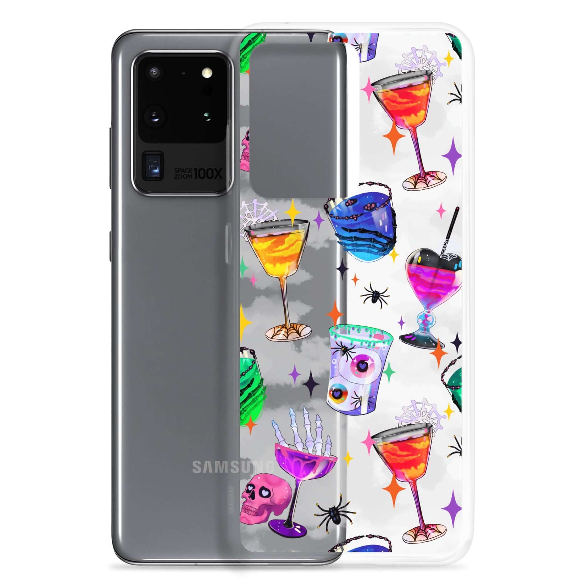 Monster Party Samsung® Clear Case features a vibrant design, ensuring your phone stays protected and stylish.