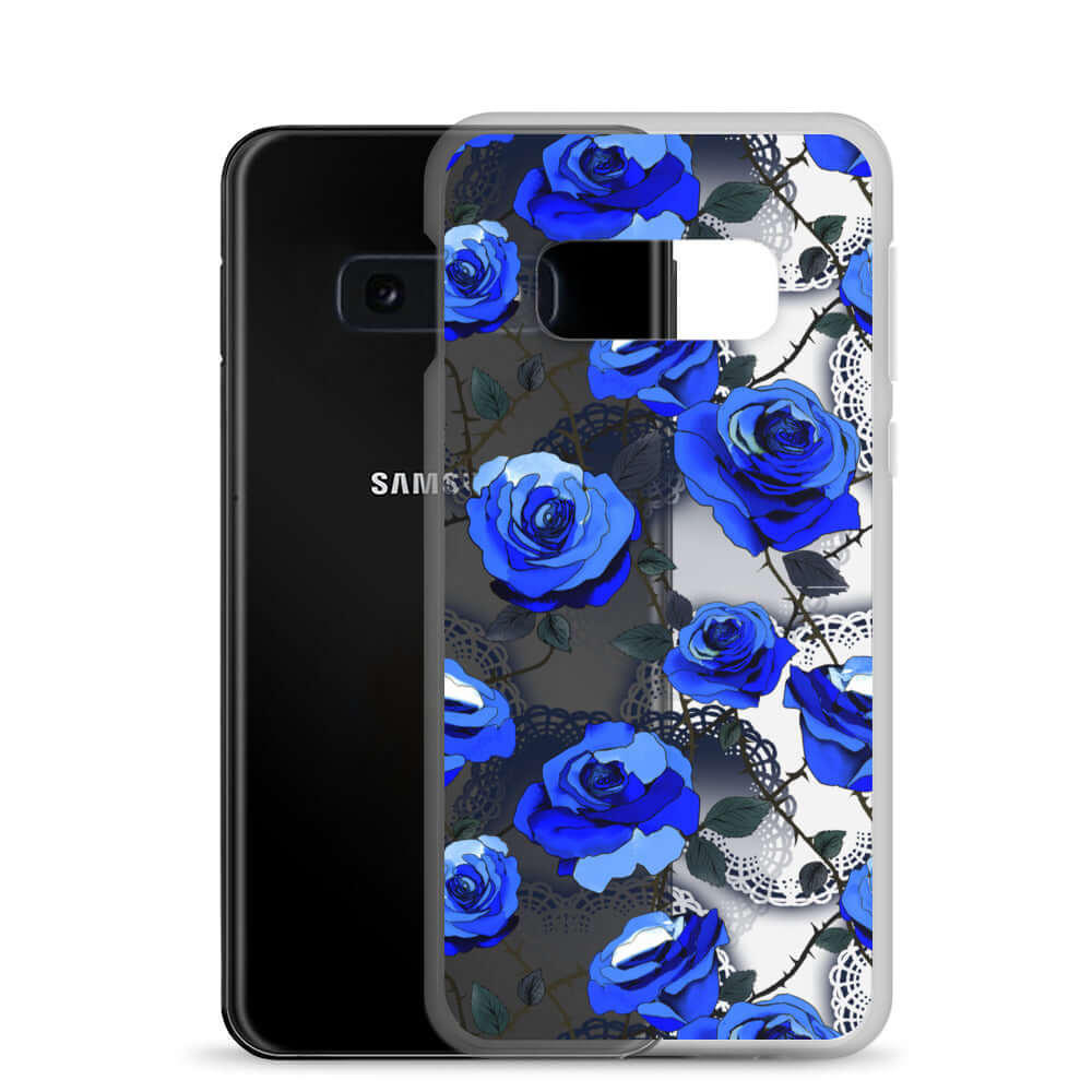Sleek Enchanted Rose Samsung® Clear Case (Transparent) offers superior protection against scratches and dirt.