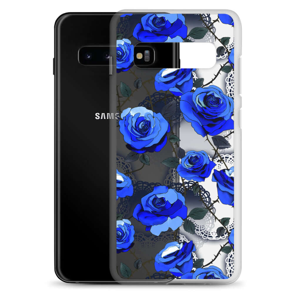 Protect your Samsung® with the Enchanted Rose Samsung® Clear Case (Transparent), featuring stunning floral design.