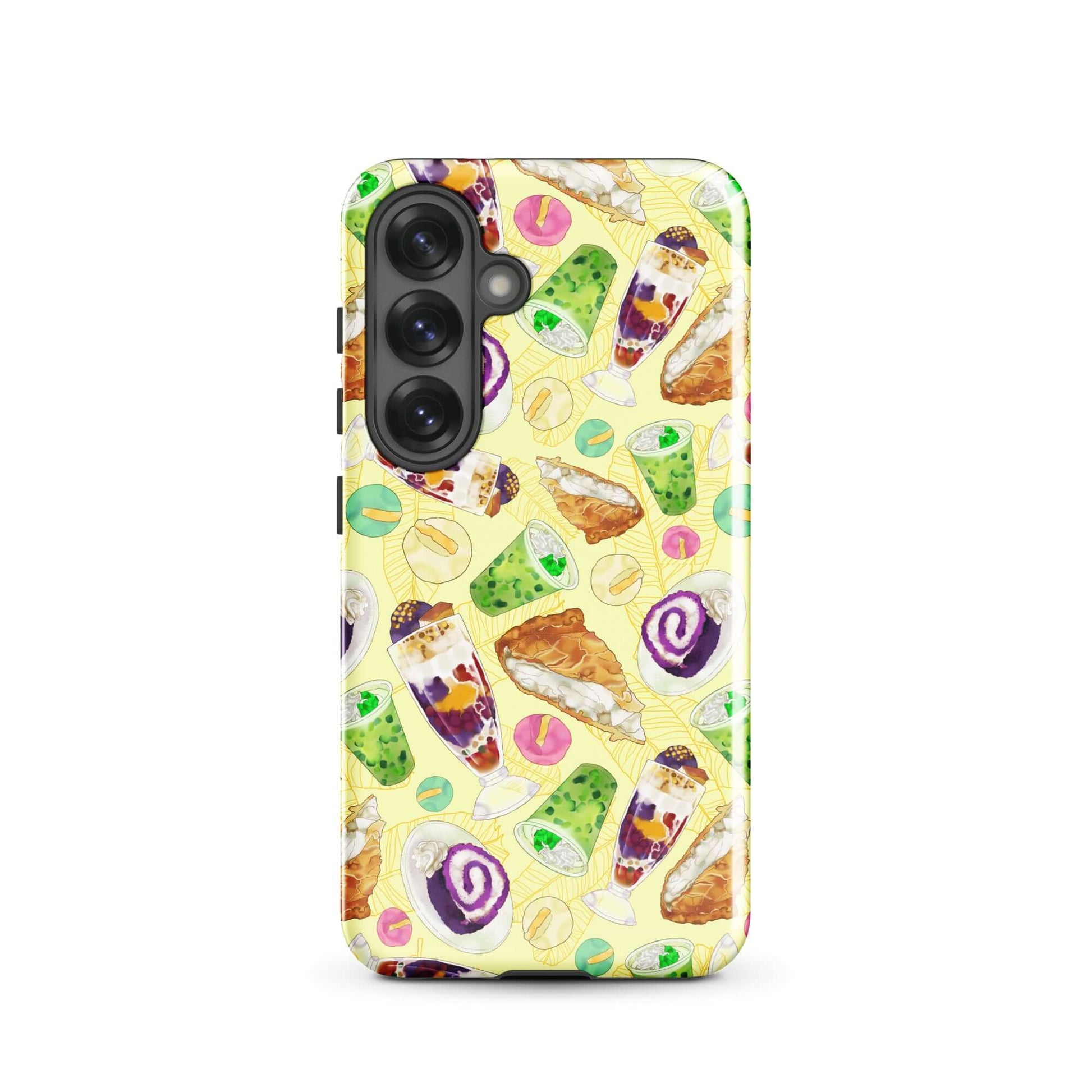 Colorful Filipino Dessert Samsung® Tough Case featuring vibrant sweets, perfect for celebrating Filipino cuisine.