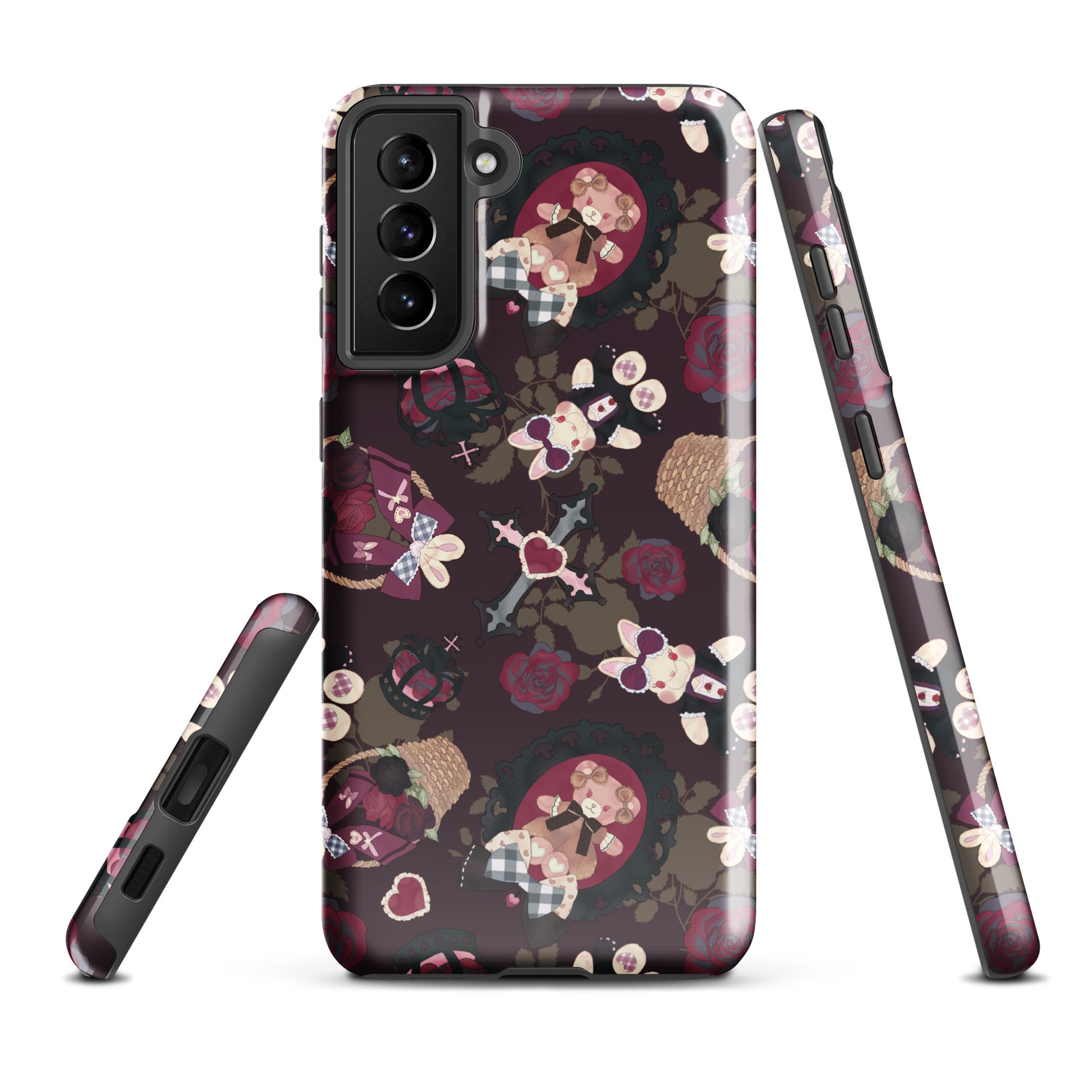 Gothic Teddy Samsung® Tough Case featuring artful design, durable dual-layer protection for your phone. Shop now!