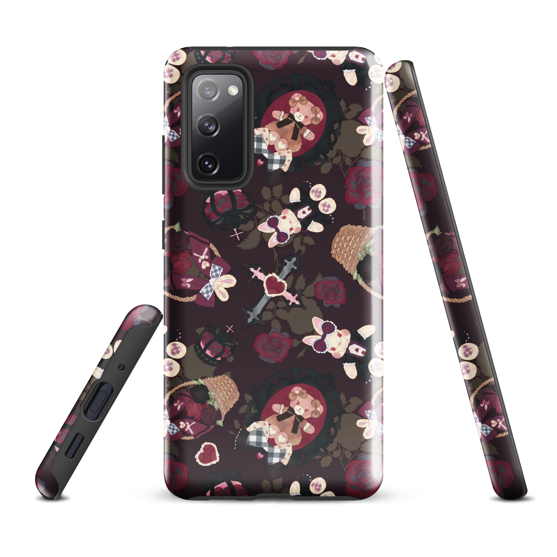 Gothic Teddy Samsung® Tough Case featuring a unique design, ensuring style and protection for your phone.