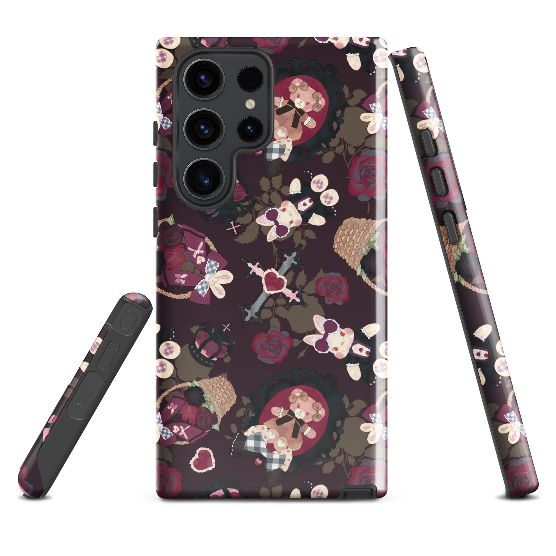 Gothic Teddy Samsung® Tough Case features a stylish design with impact-resistant material for ultimate protection.