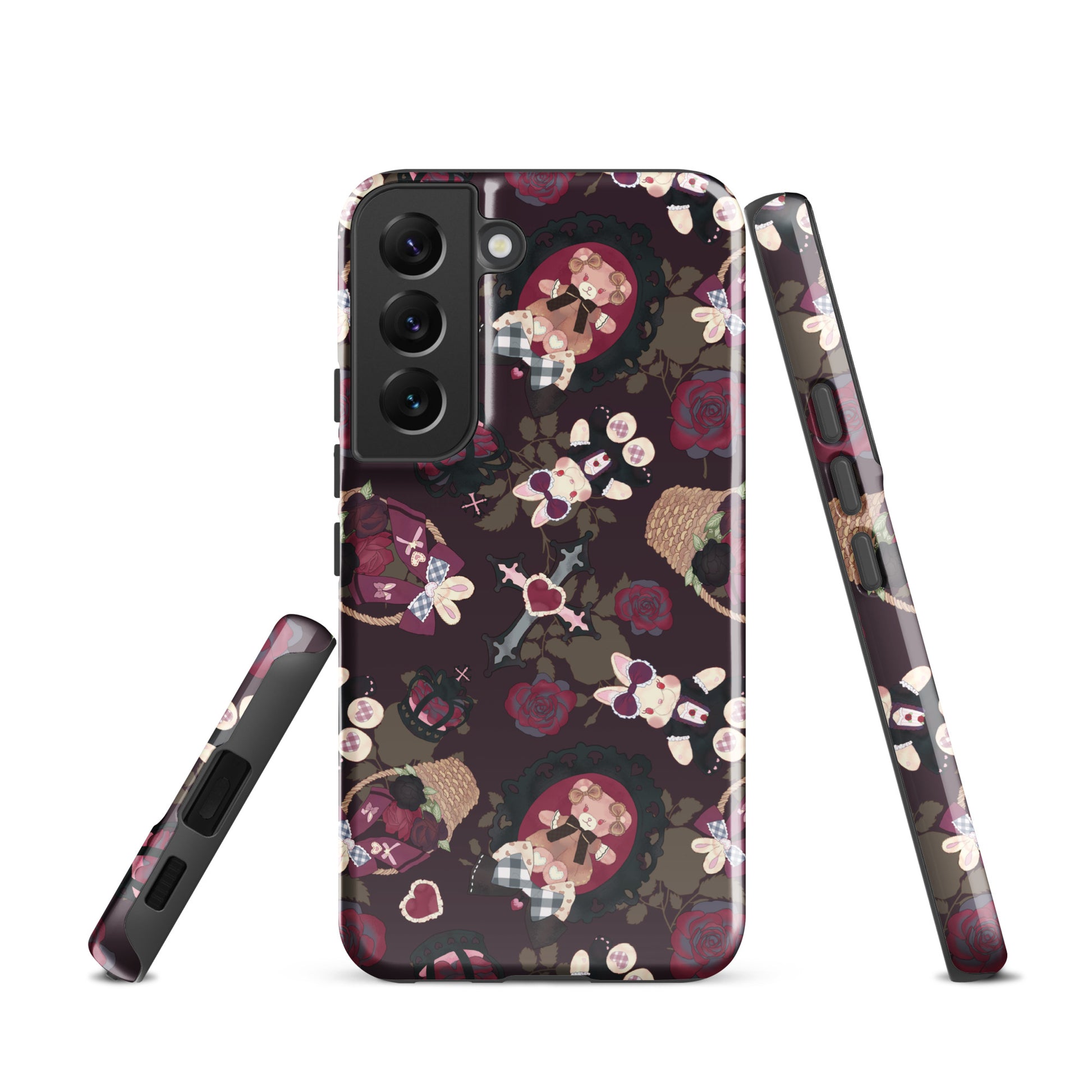 Gothic Teddy Samsung® Tough Case features a unique design, providing impact resistance and style for your phone.