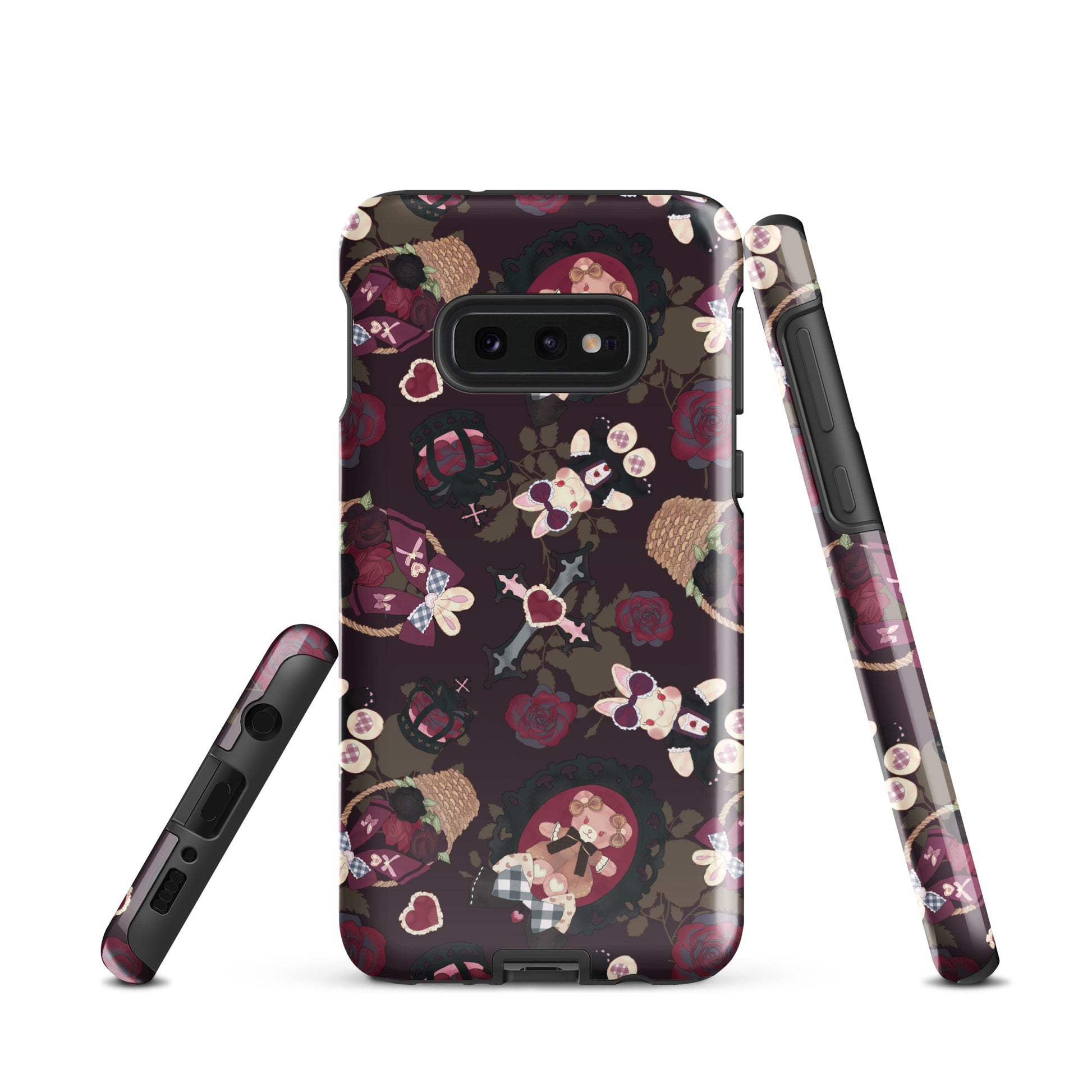 Stylish Gothic Teddy Samsung® Tough Case features durable, impact-resistant design for ultimate phone protection.
