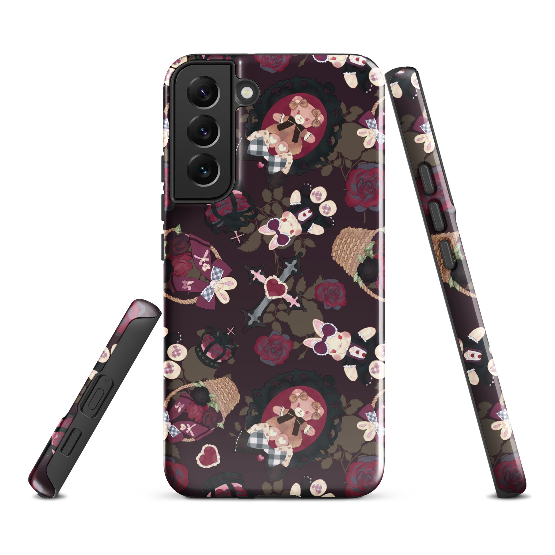 Stylish Gothic Teddy Samsung® Tough Case features a unique design with impact-resistant materials for ultimate protection.