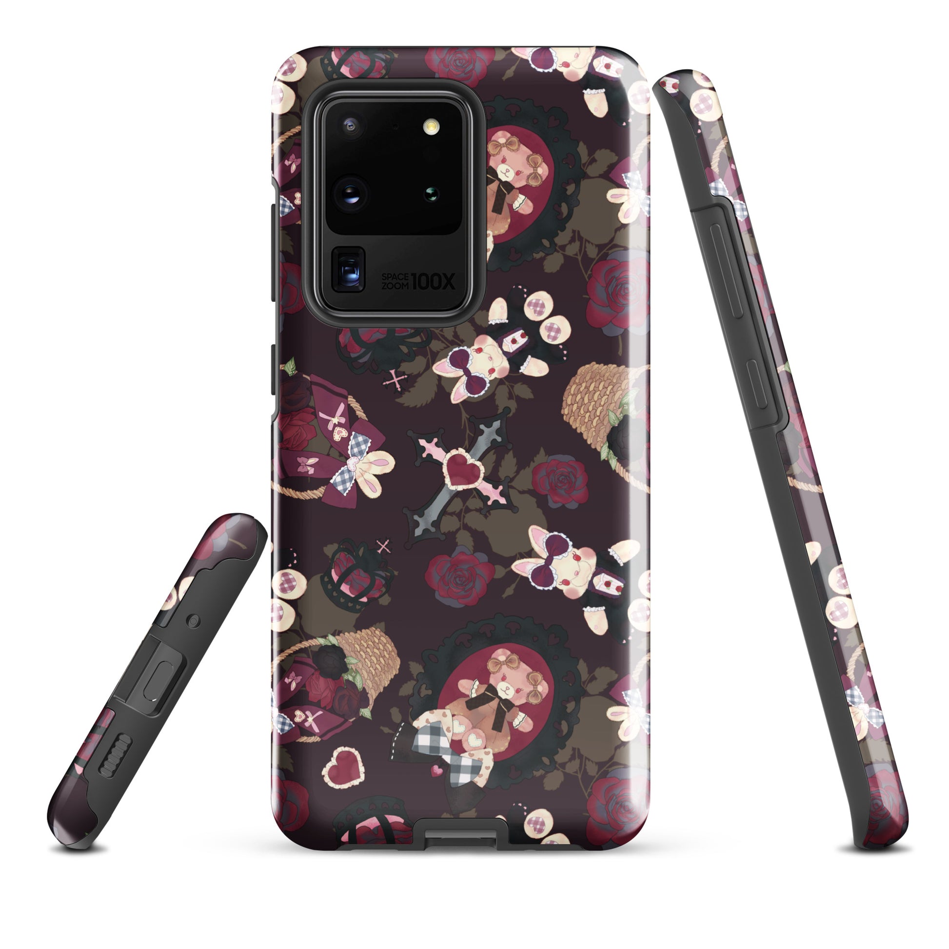 Stylish Gothic Teddy Samsung® Tough Case offers durability and unique design for ultimate phone protection.