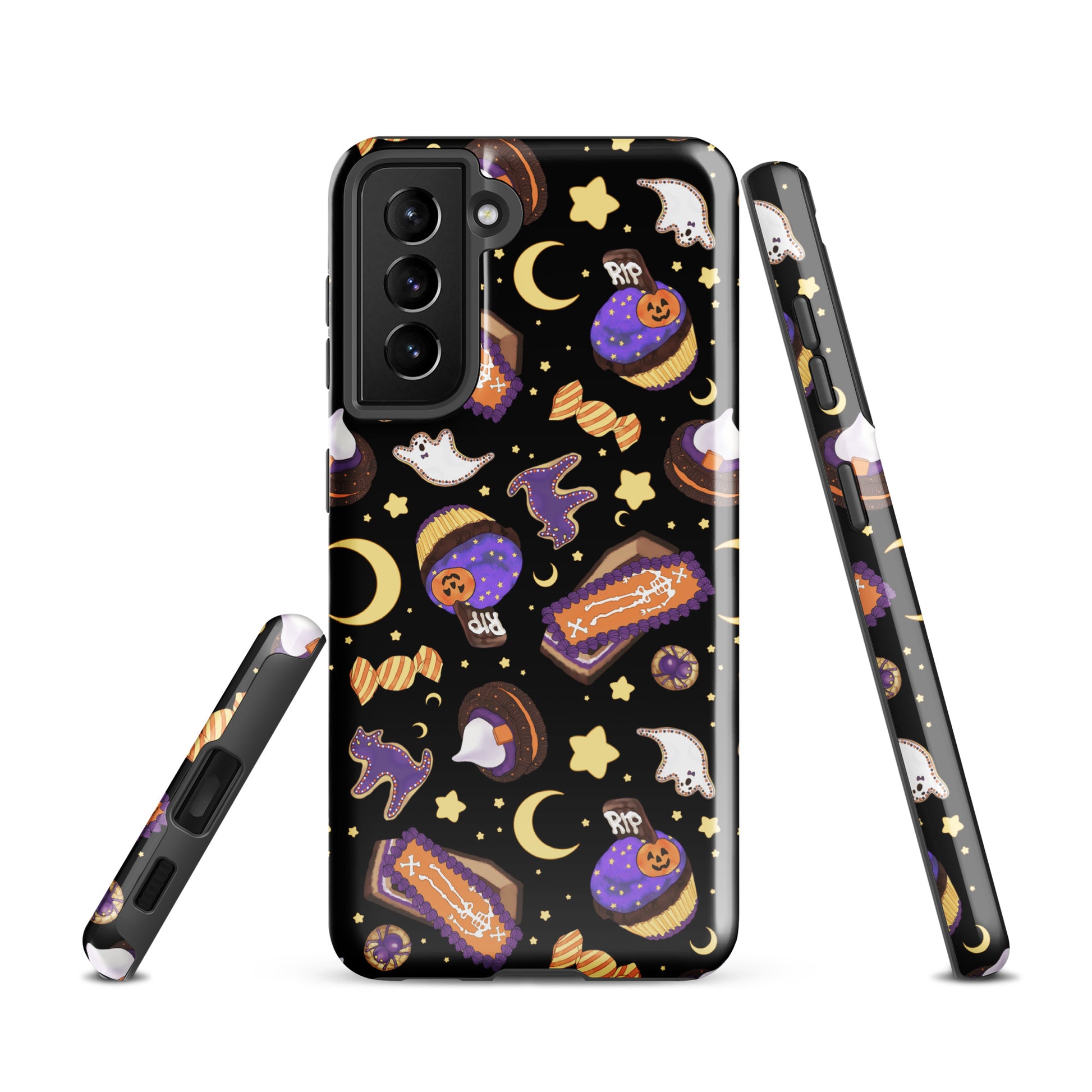 Elevate your style with the Halloween Treat Samsung® Tough Case, featuring fun Halloween-themed designs for shock protection.
